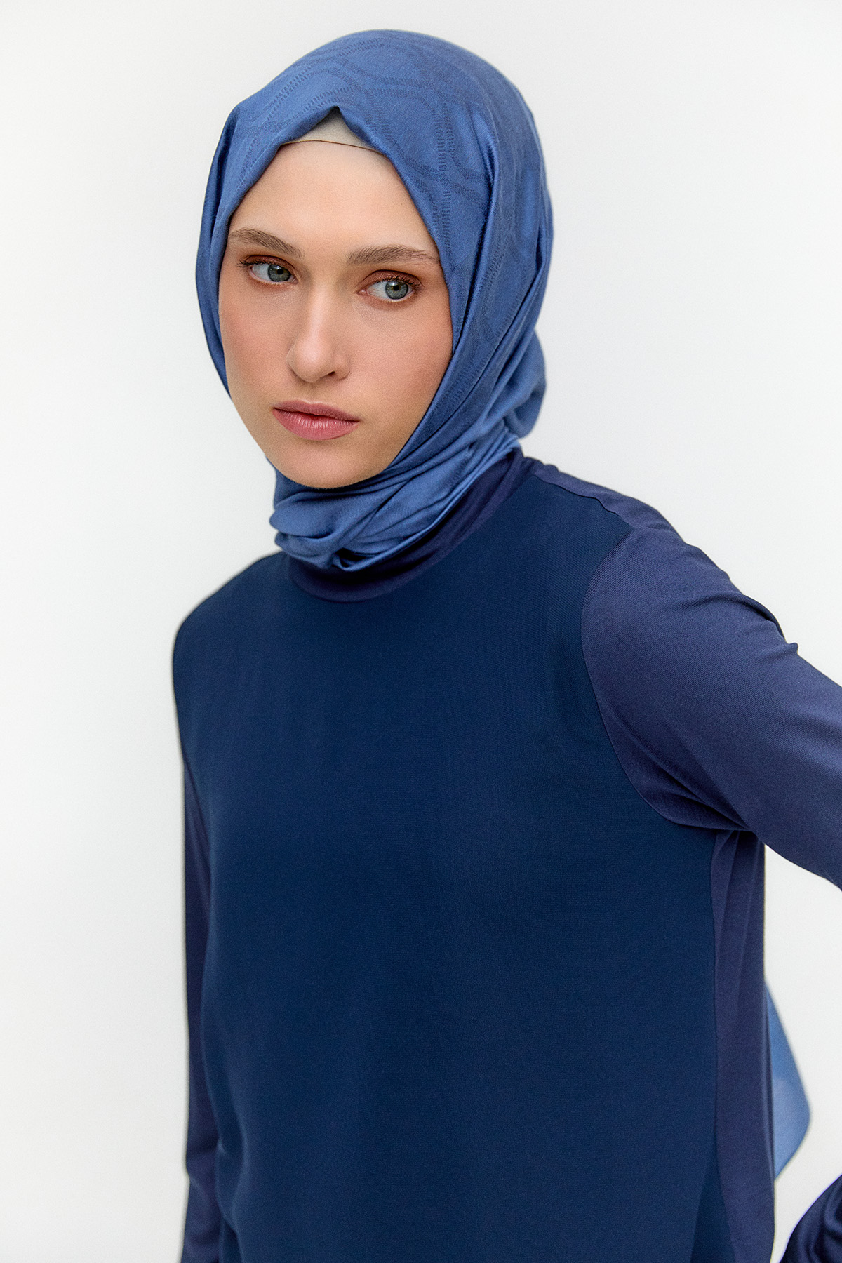 Şifon Parçalı Basic Tunik, Tesettür Giyim