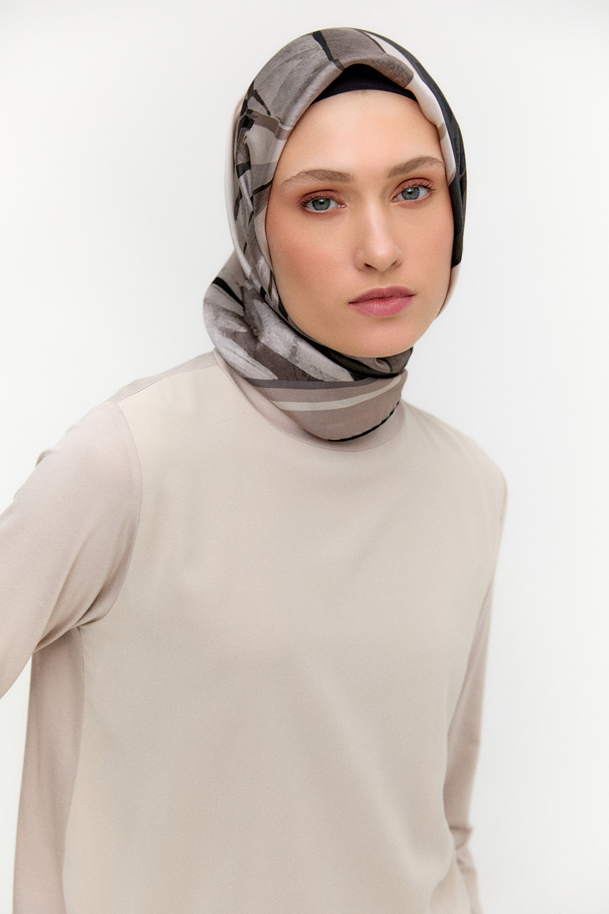 Şifon Parçalı Basic Tunik, Tesettür Giyim