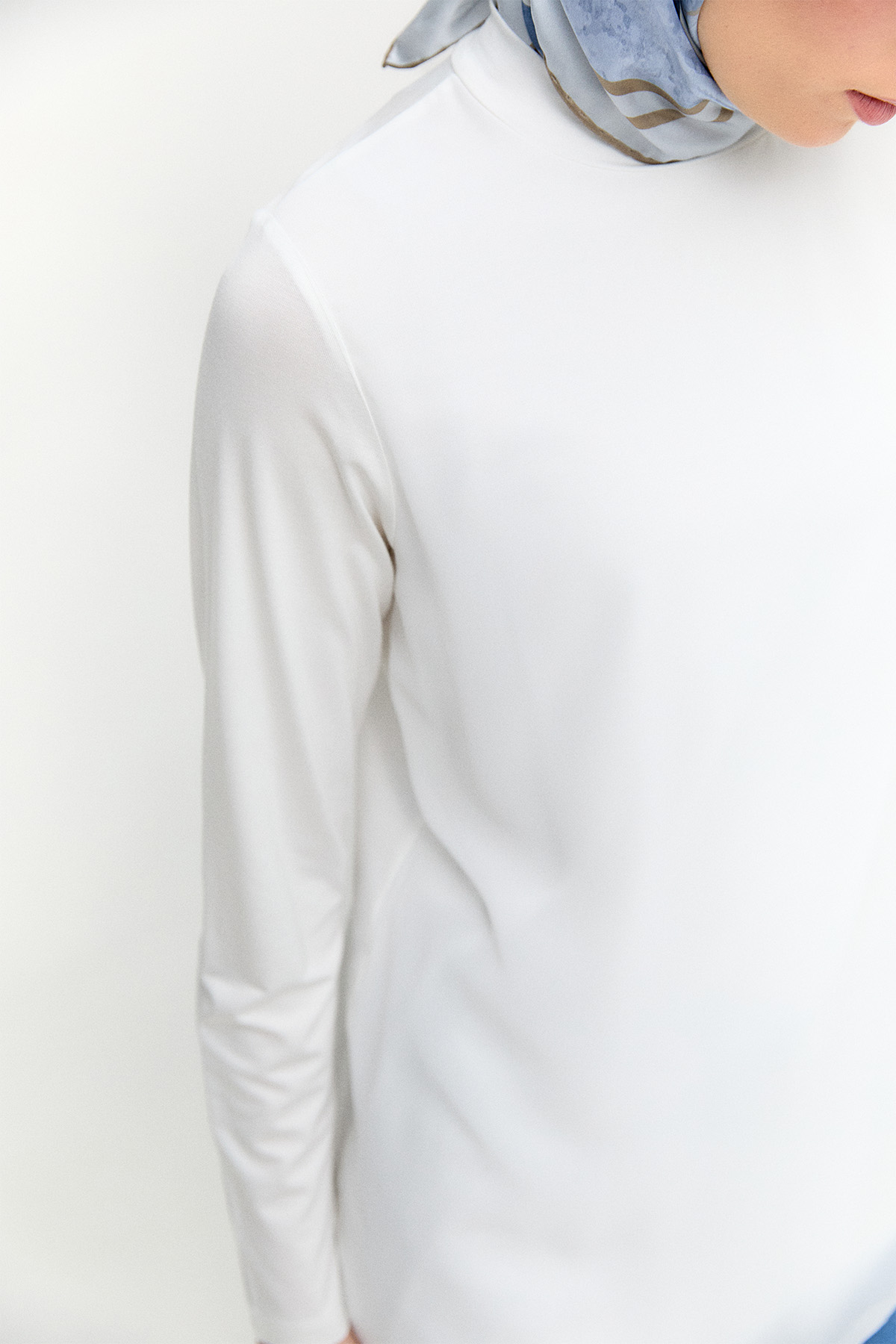 Şifon Parçalı Basic Tunik, Tesettür Giyim