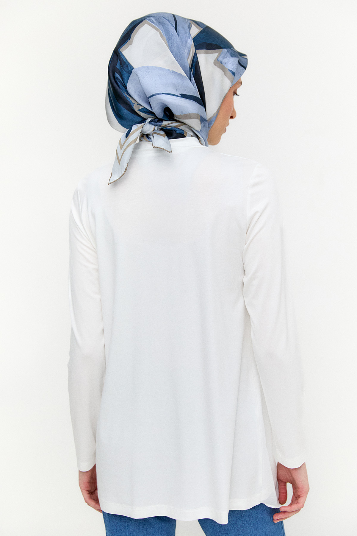 Şifon Parçalı Basic Tunik, Tesettür Giyim