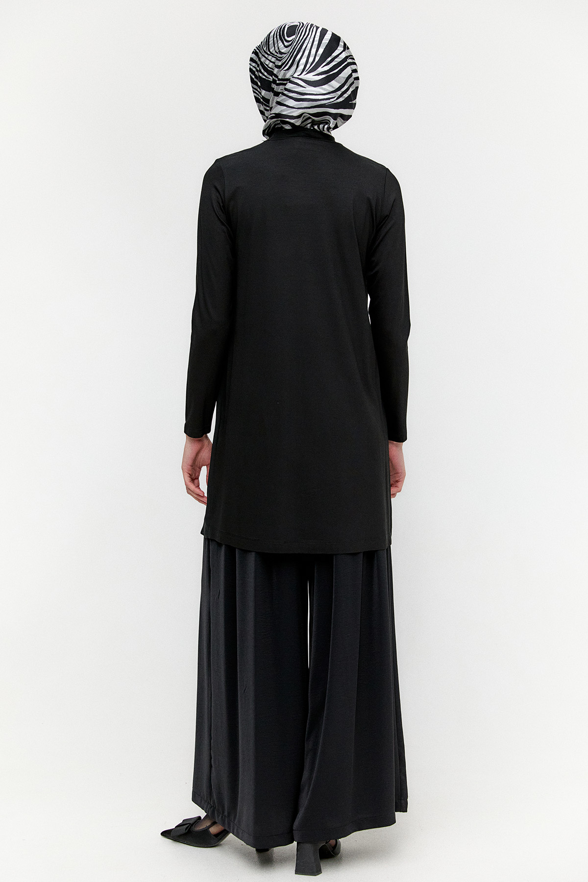 Şifon Parçalı Basic Uzun Tunik, Tesettür Giyim