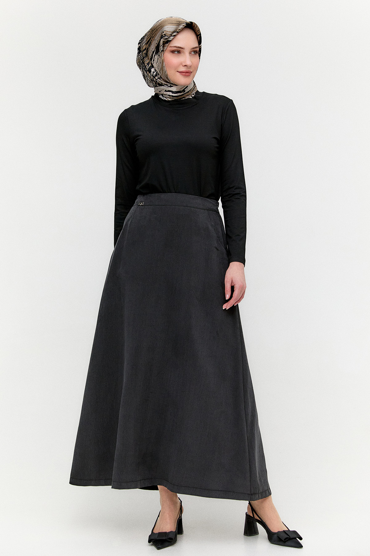 Basic Uzun Kollu Penye Tunik, Tesettür Giyim