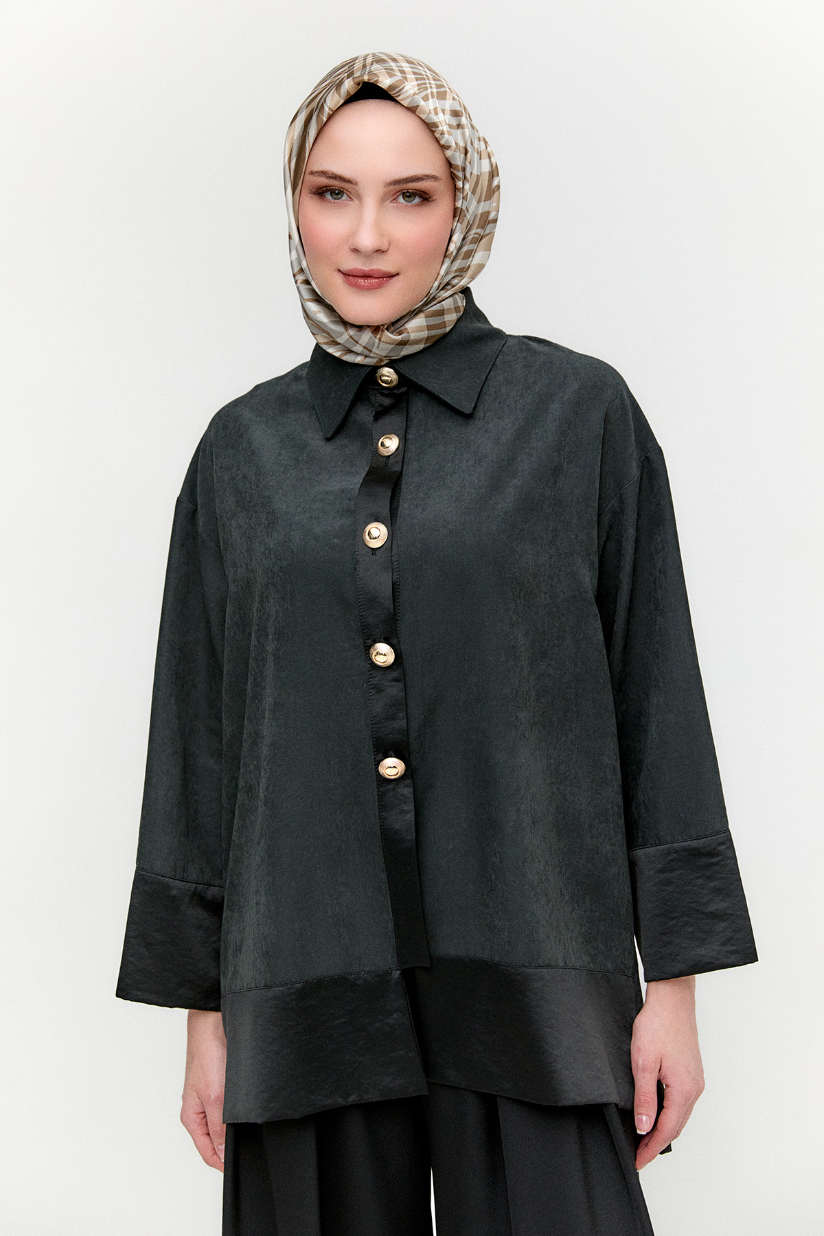 Lyocell Oversize Tunik, Tesettür Giyim