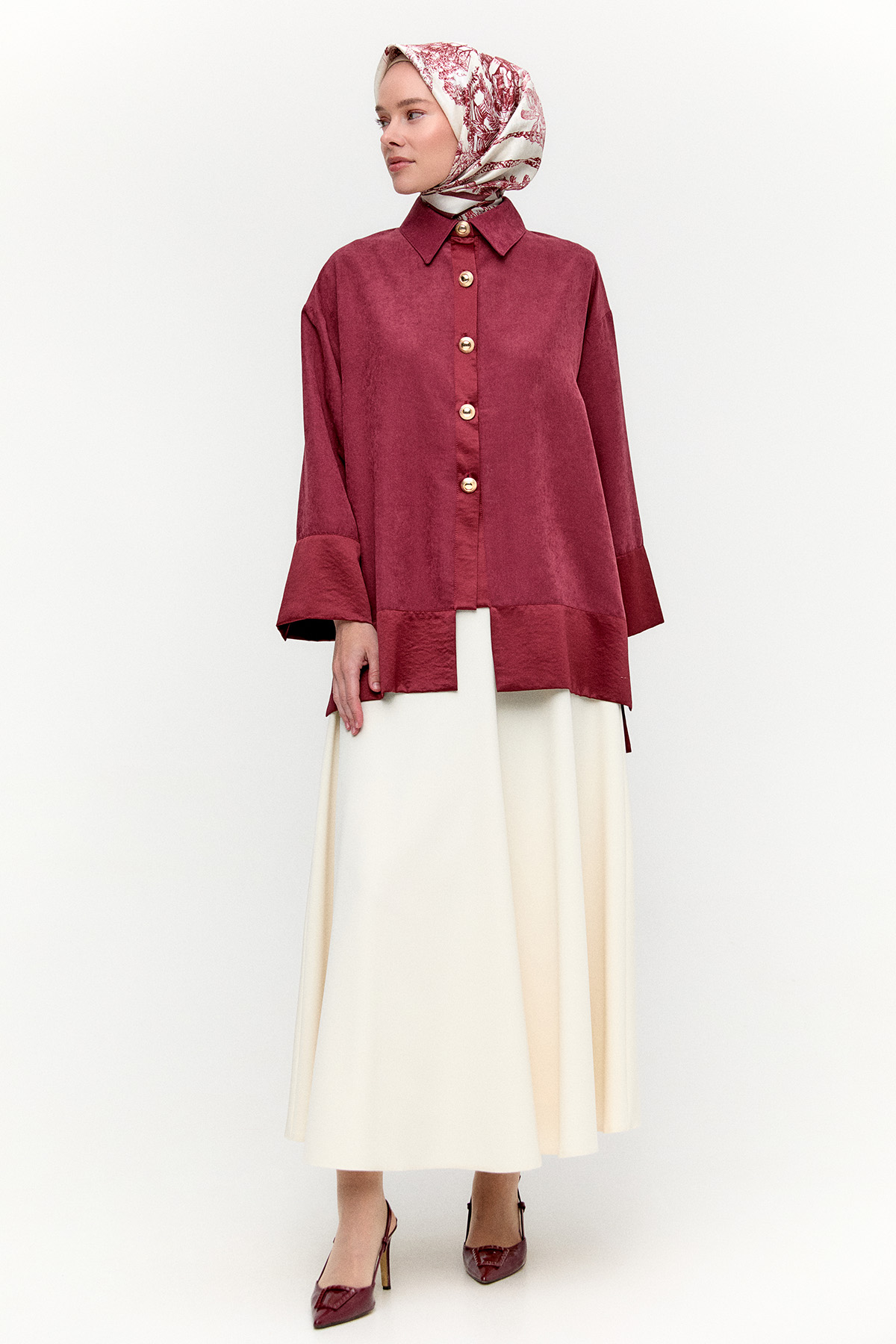 Lyocell Oversize Tunik, Tesettür Giyim