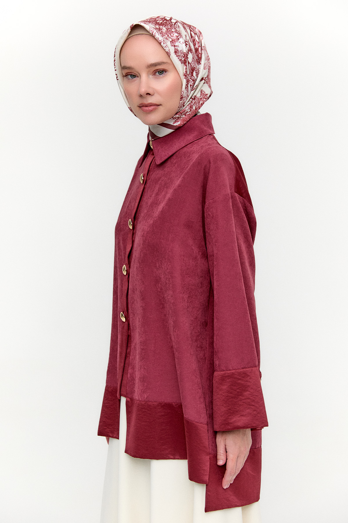 Lyocell Oversize Tunik, Tesettür Giyim