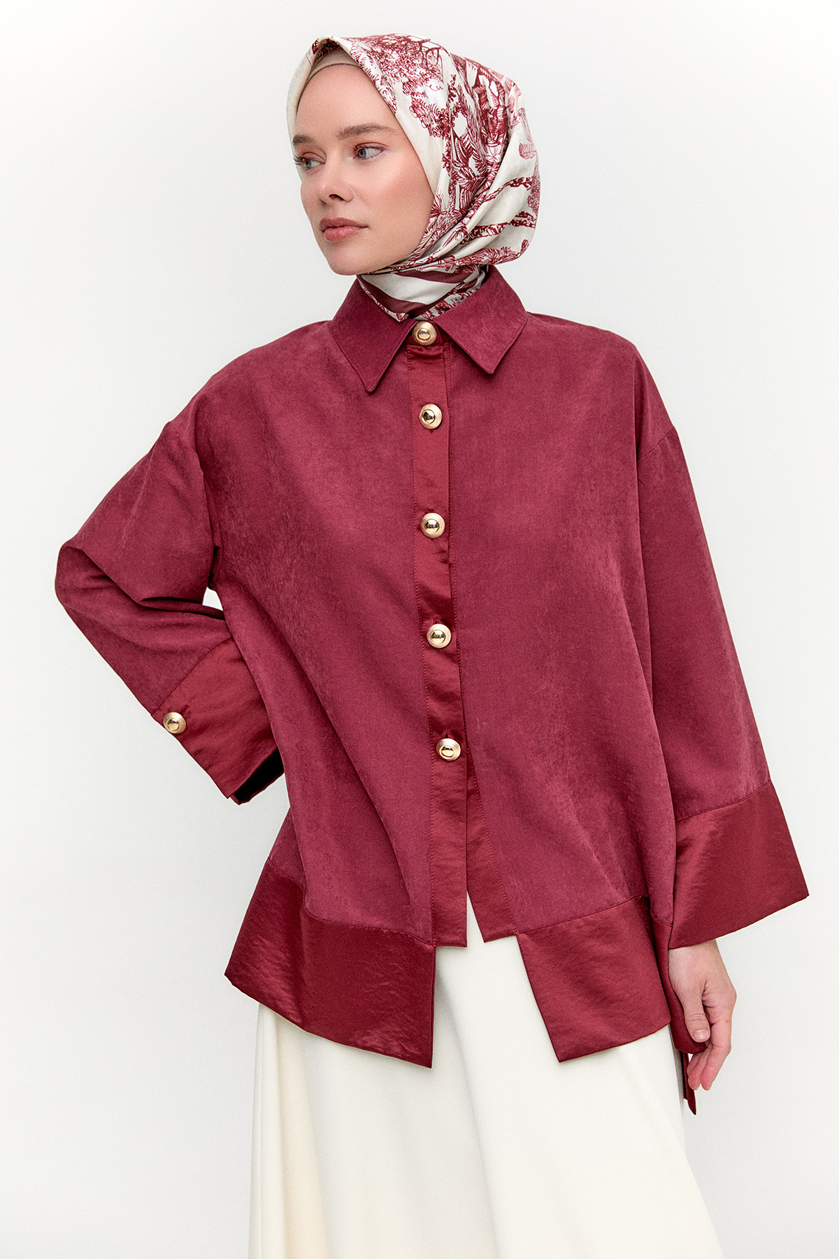 Lyocell Oversize Tunik, Tesettür Giyim