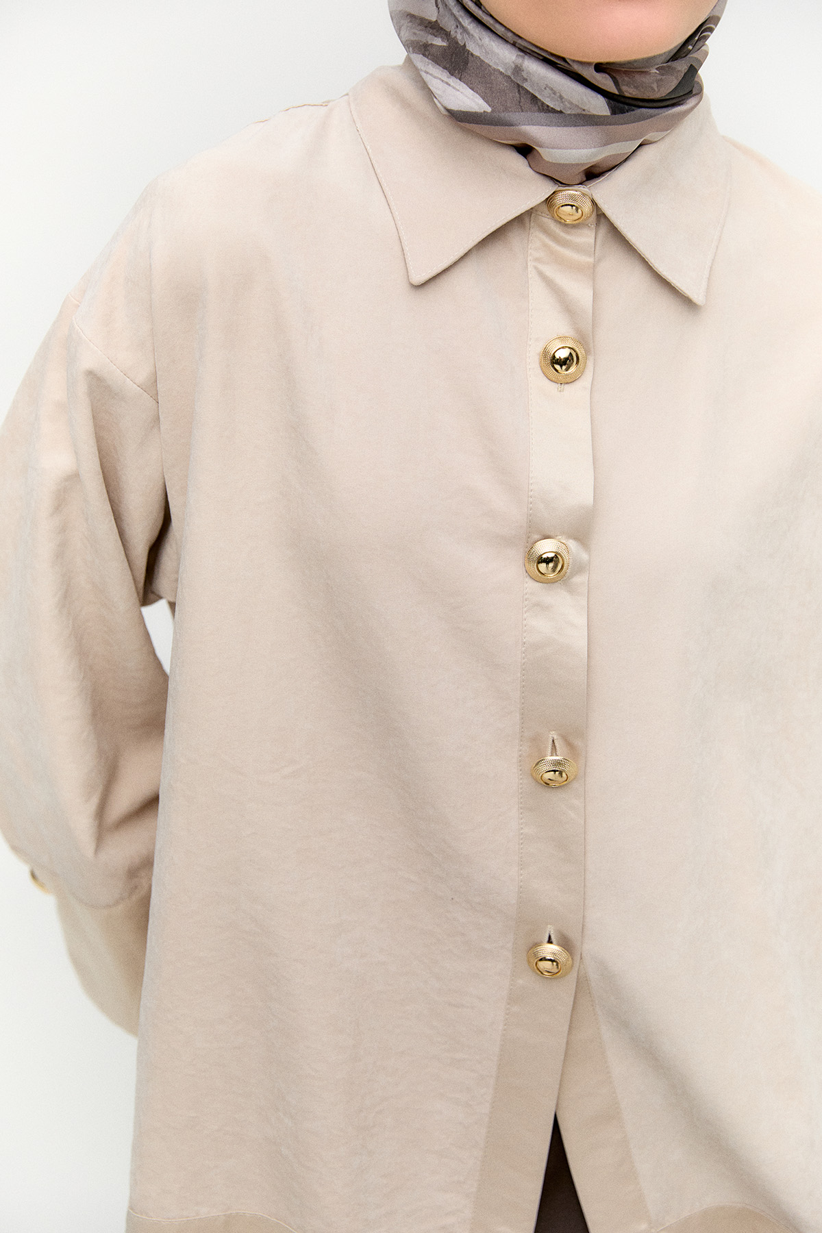 Lyocell Oversize Tunik, Tesettür Giyim