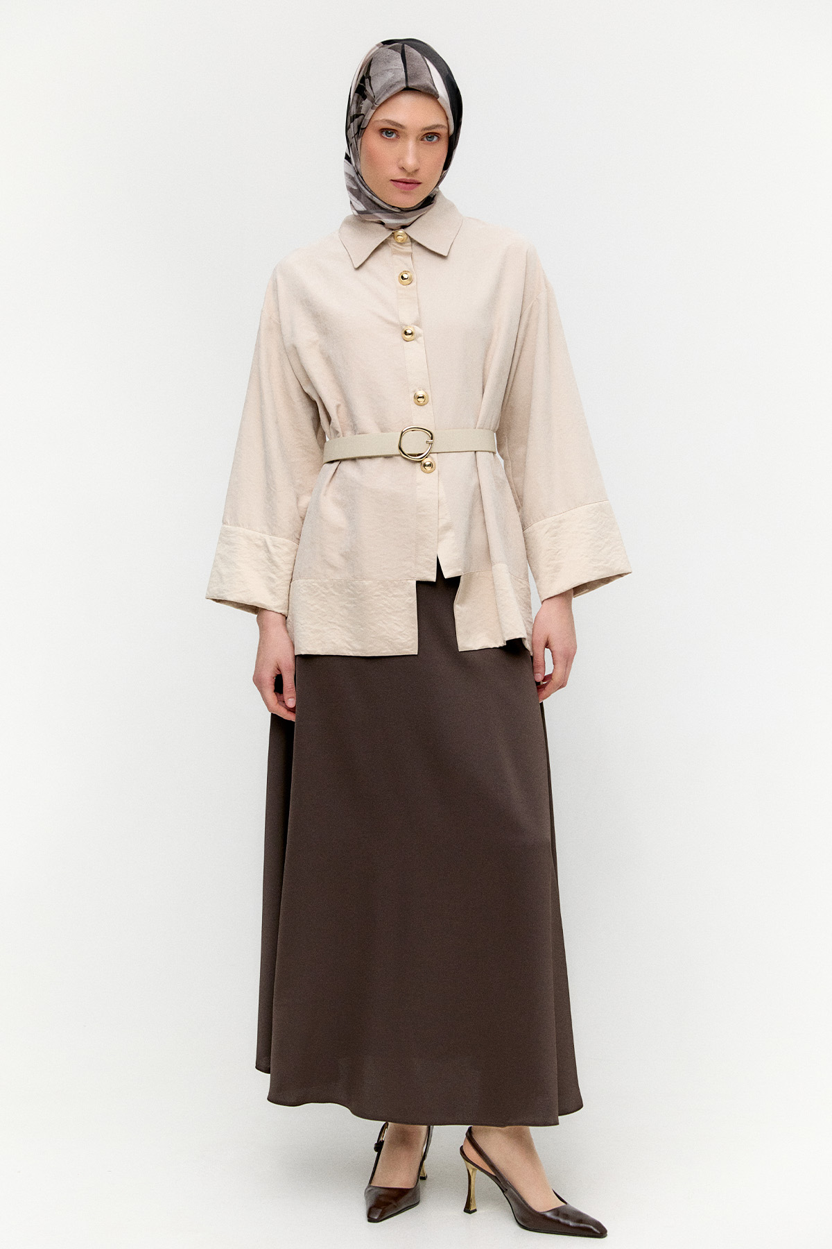 Lyocell Oversize Tunik, Tesettür Giyim