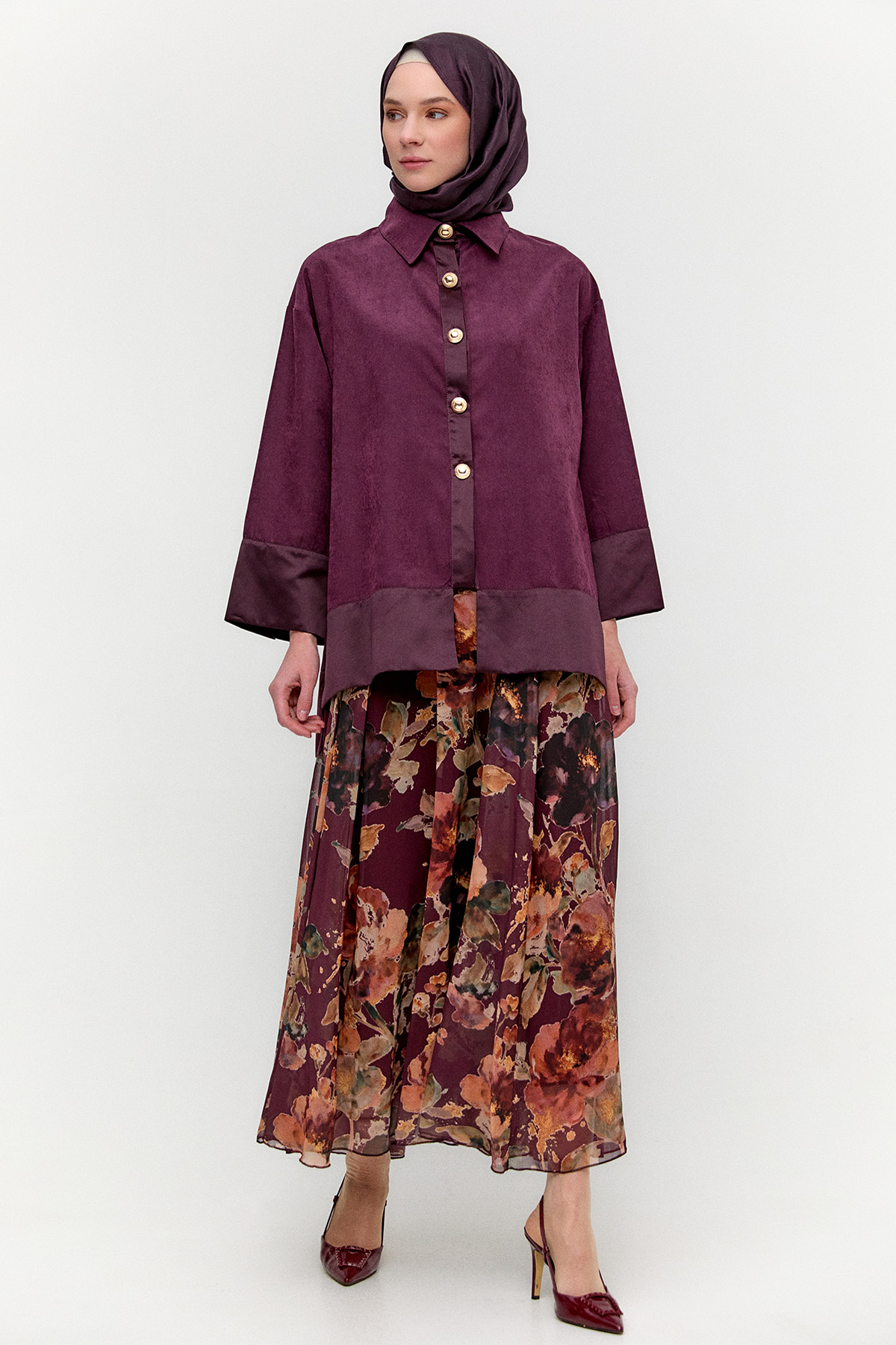 Lyocell Oversize Tunik, Tesettür Giyim