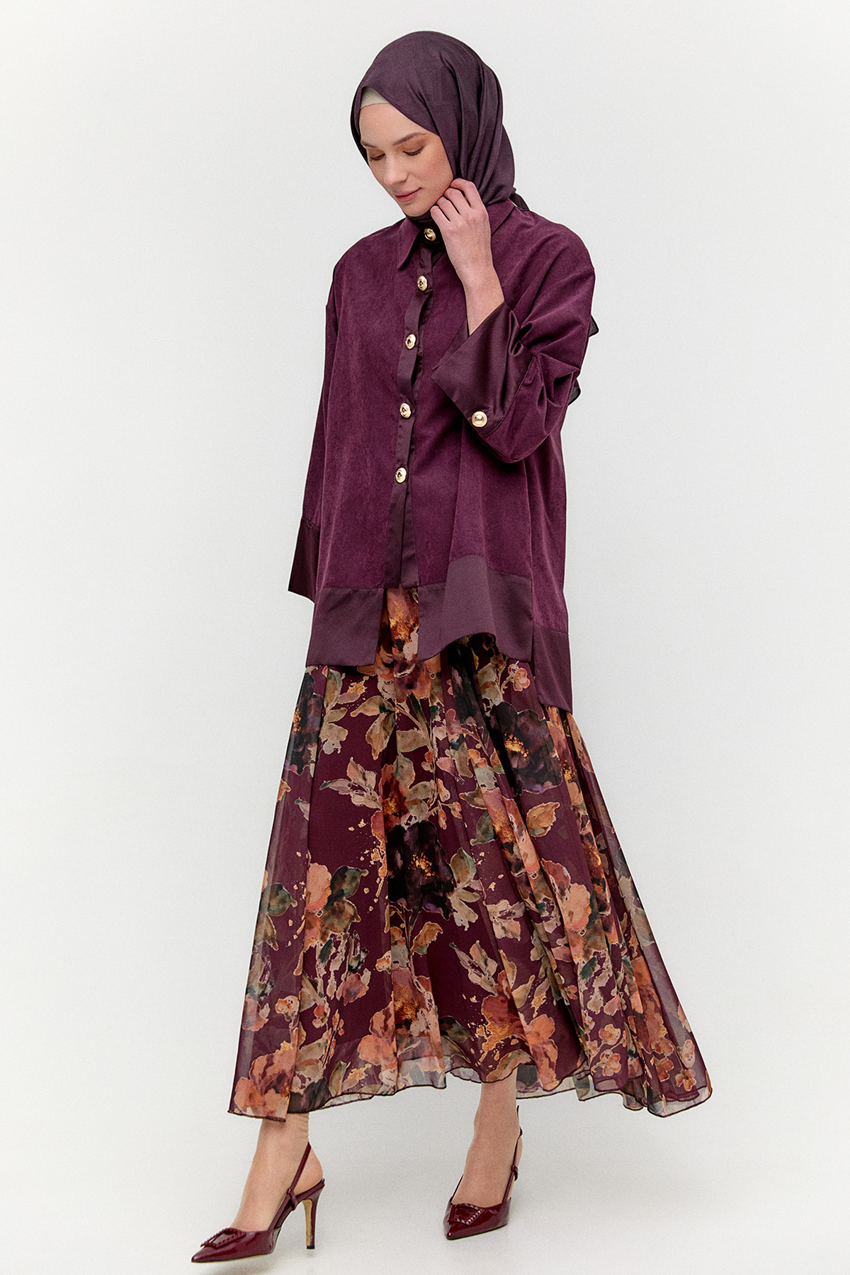 Lyocell Oversize Tunik, Tesettür Giyim