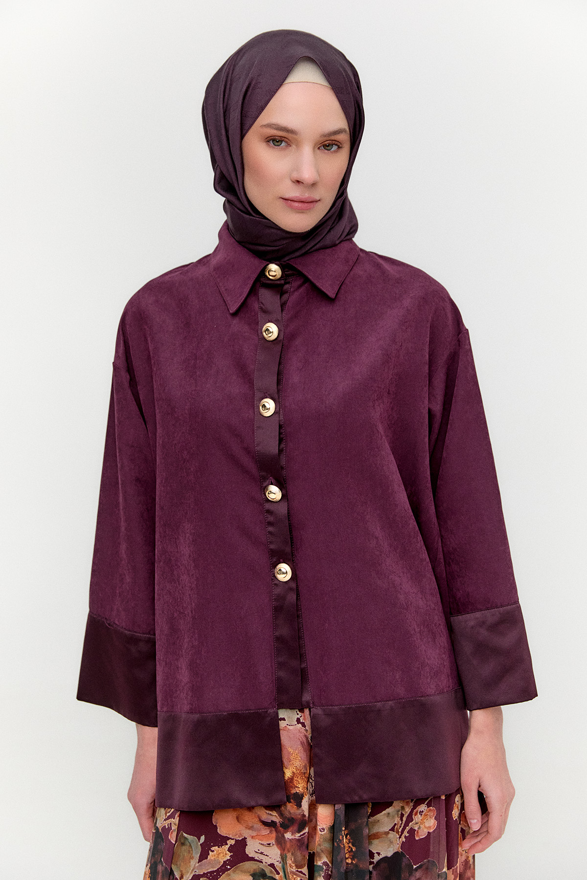 Lyocell Oversize Tunik, Tesettür Giyim