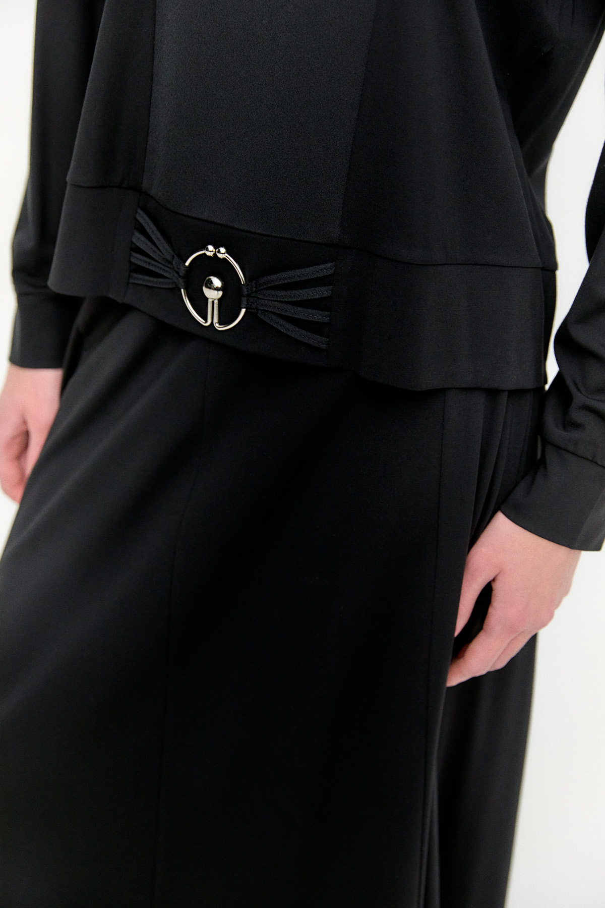 Metal Tokalı Penye Bluz, Tesettür Giyim