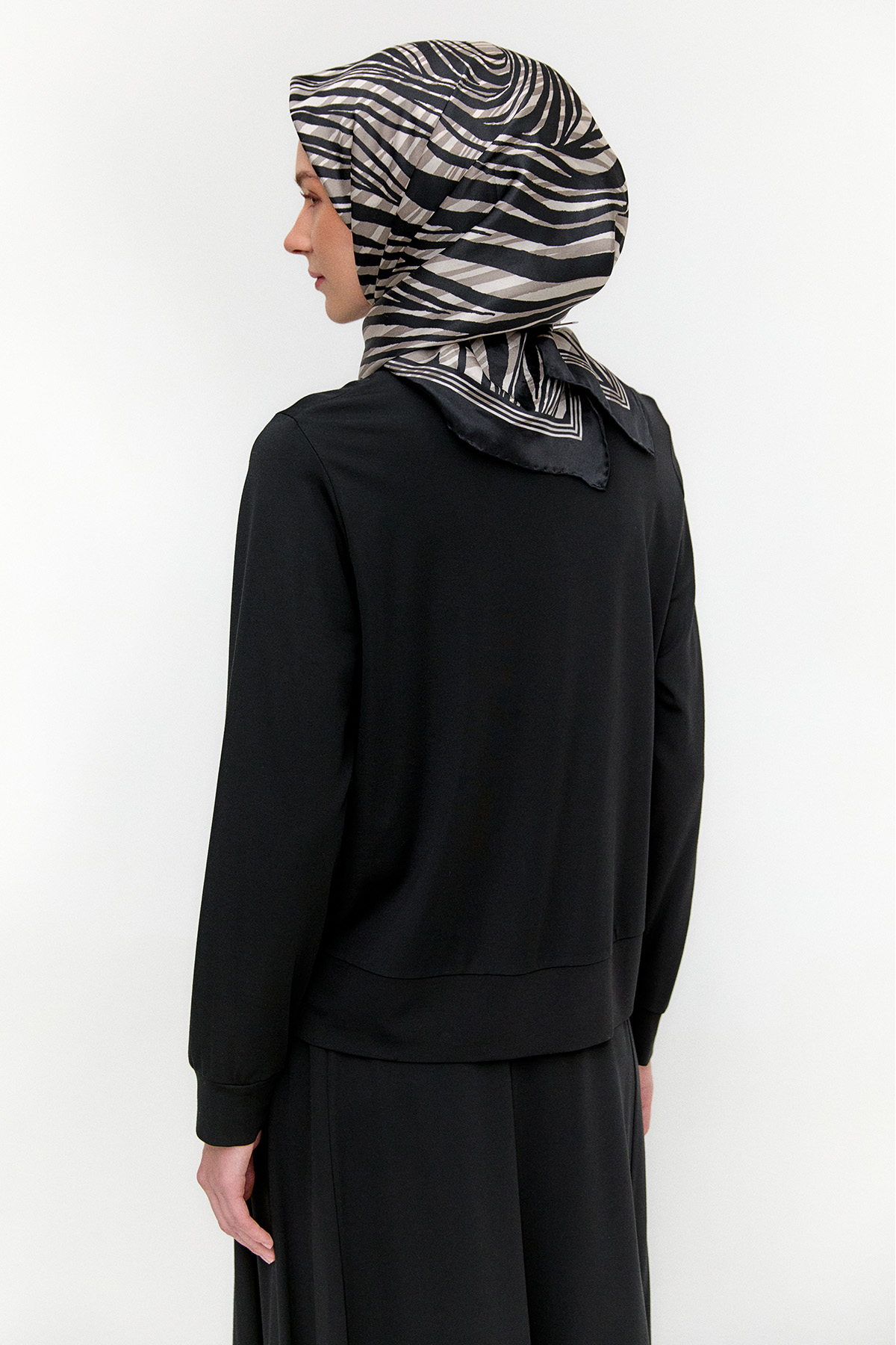 Metal Tokalı Penye Bluz, Tesettür Giyim