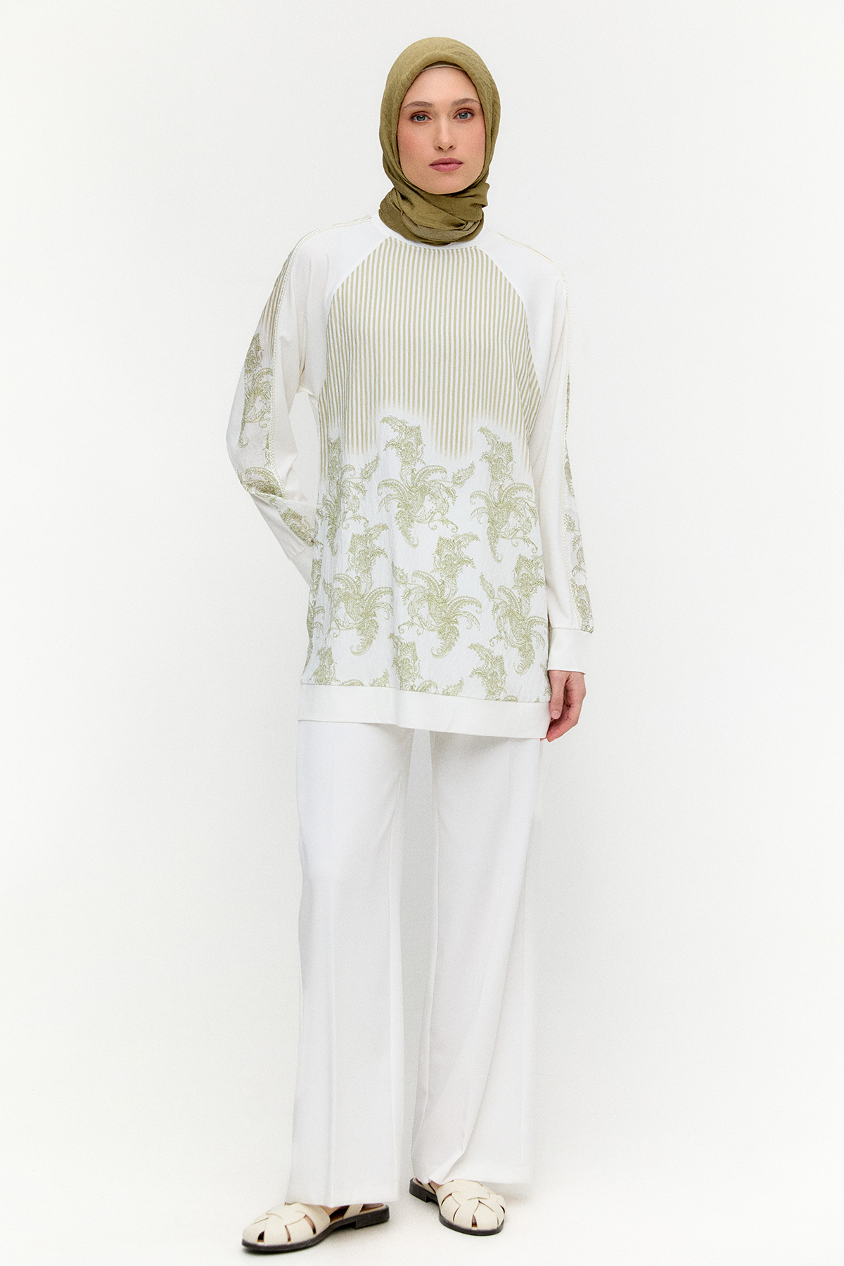 Desenli Reglan Tunik, Tesettür Giyim