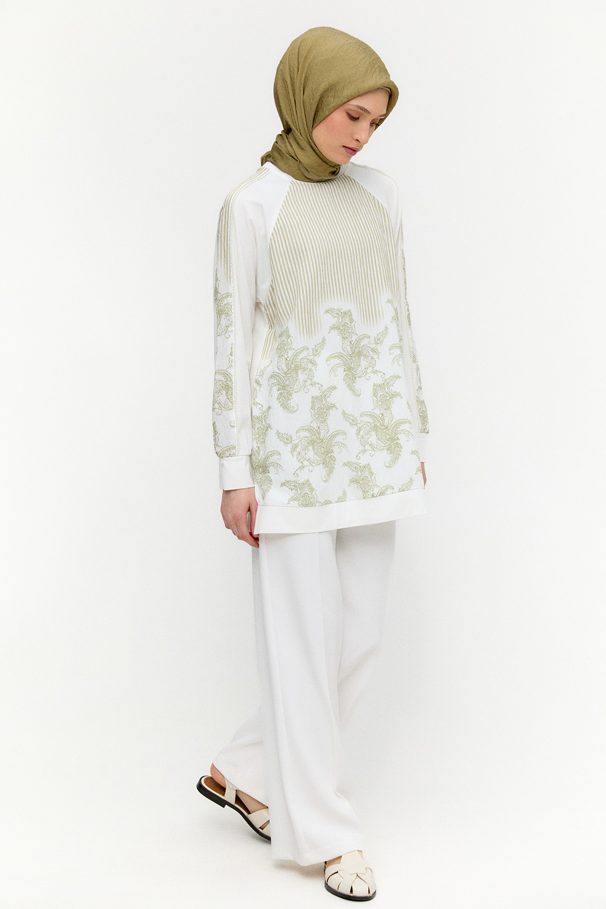Desenli Reglan Tunik, Tesettür Giyim
