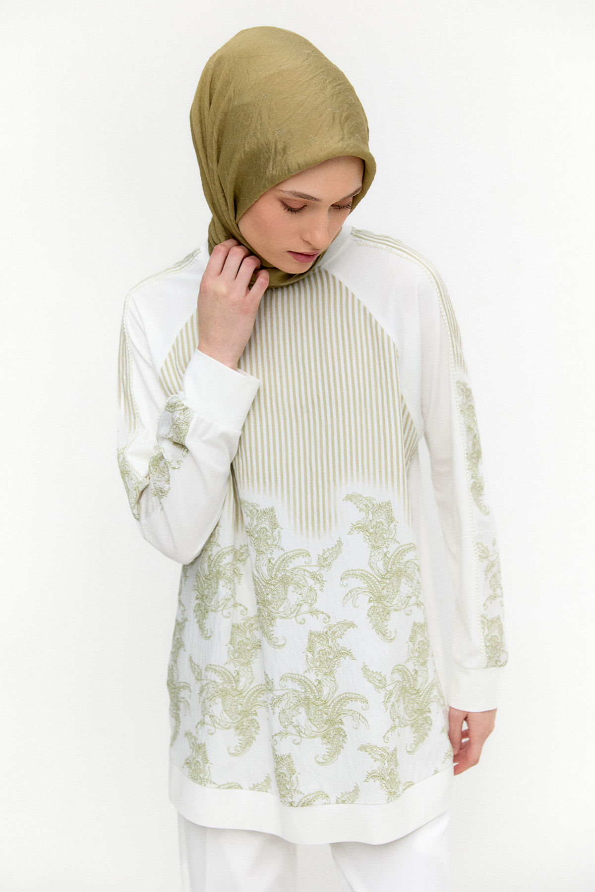 Desenli Reglan Tunik, Tesettür Giyim
