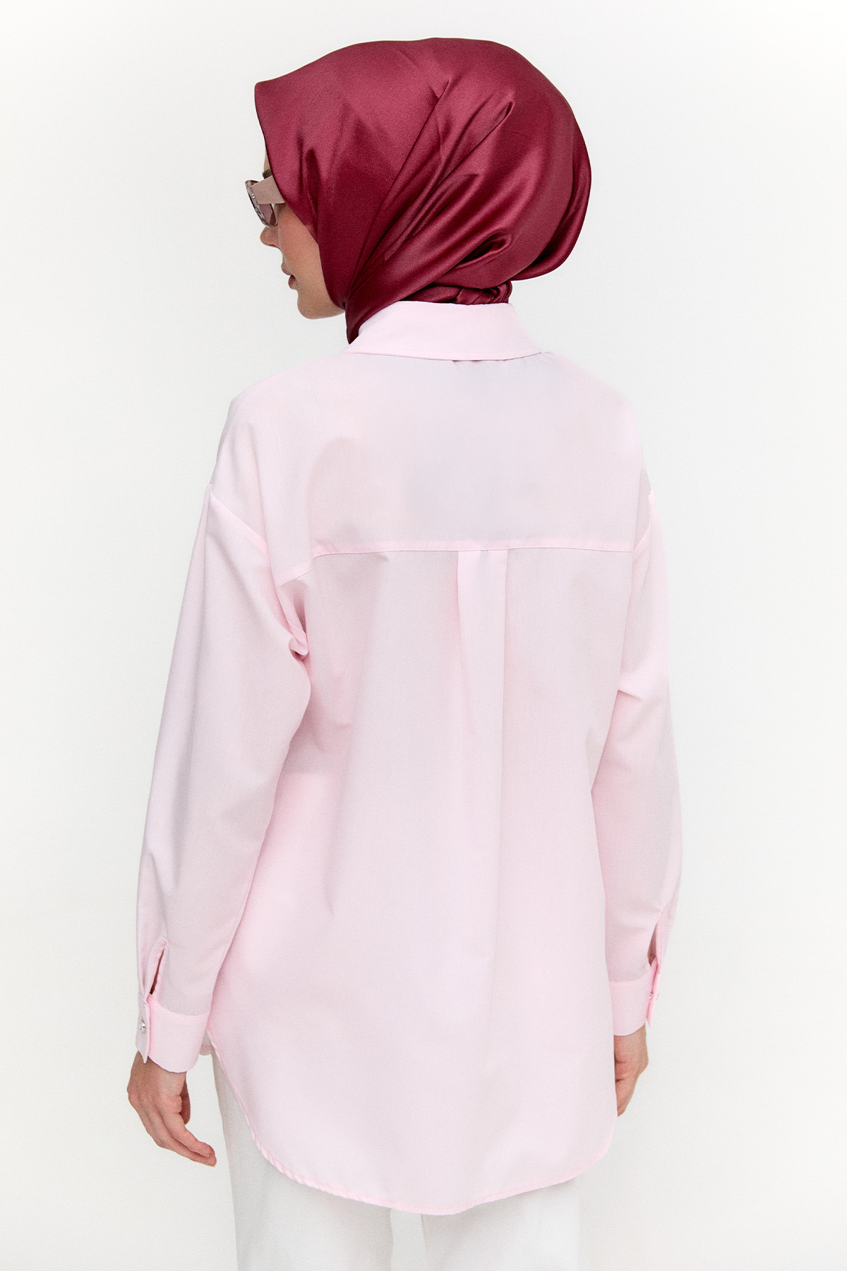 Organze Çiçekli Pamuk Tunik, Tesettür Giyim
