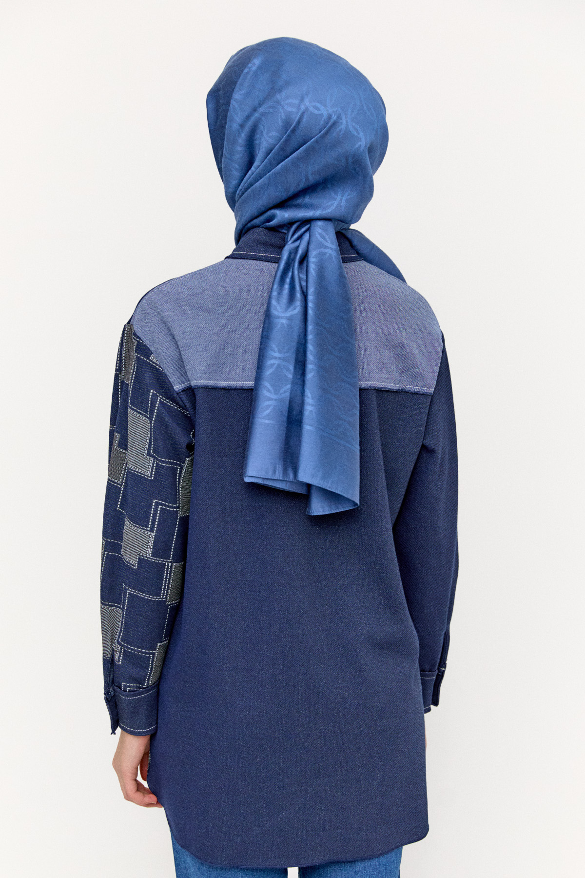 Blok Desenli Tunik, Tesettür Giyim