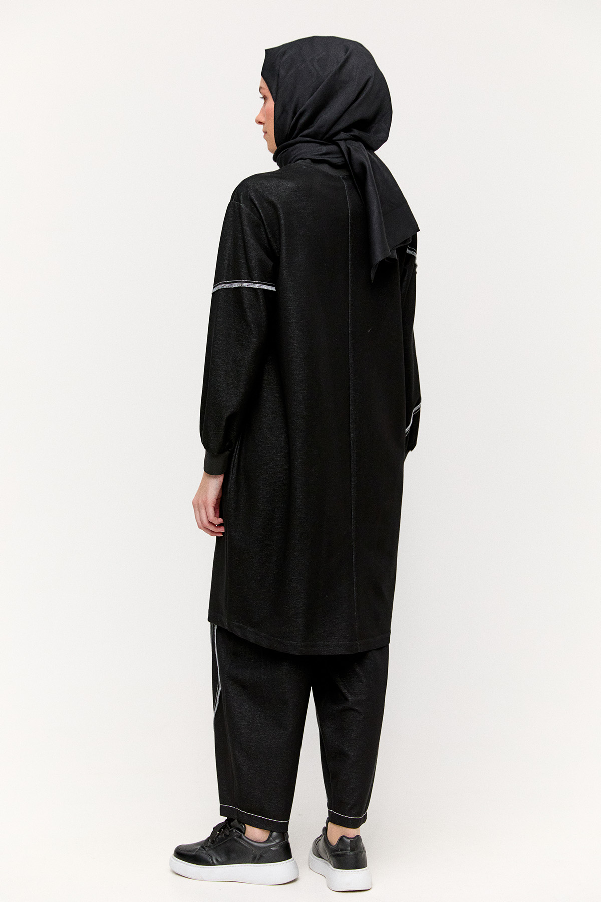 Dikiş Detaylı Spor Tunik, Tesettür Giyim