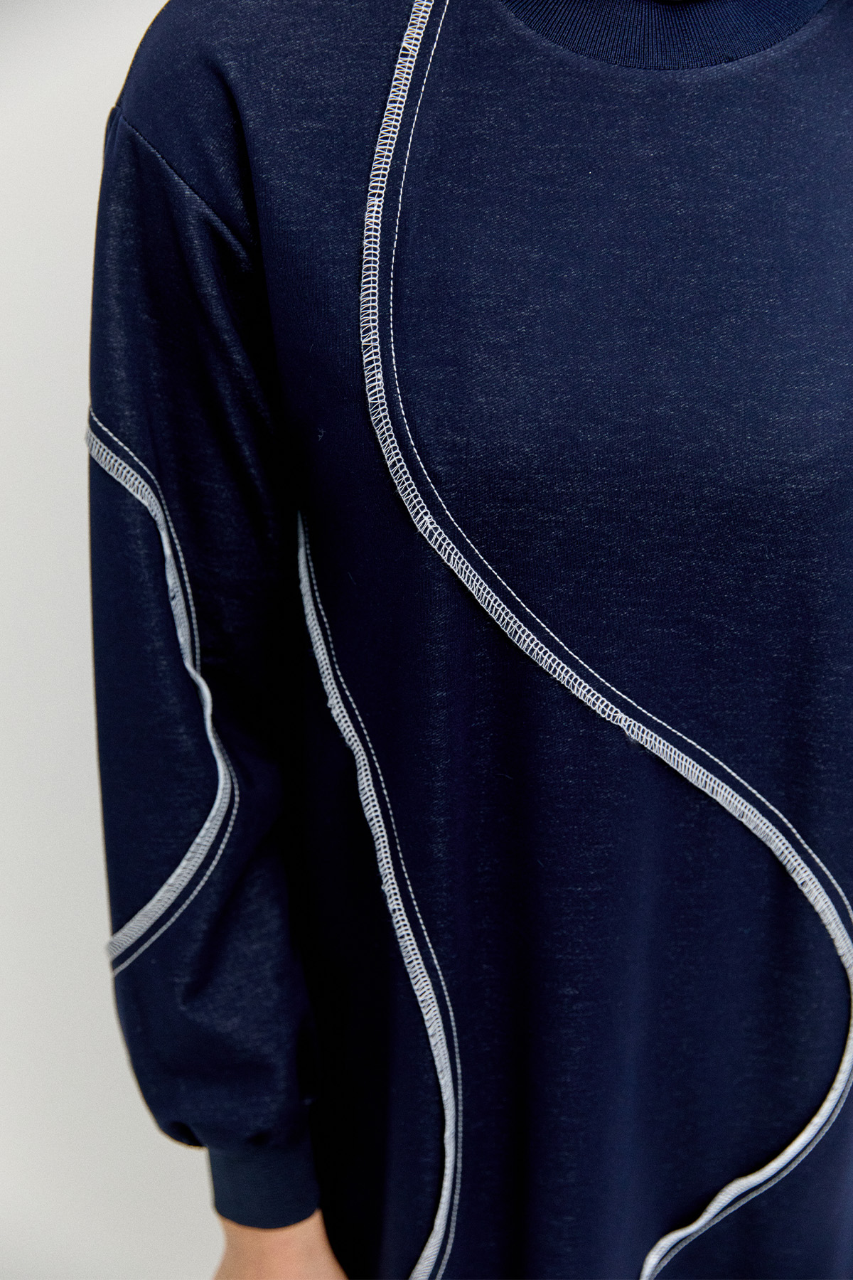 Dikiş Detaylı Spor Tunik, Tesettür Giyim