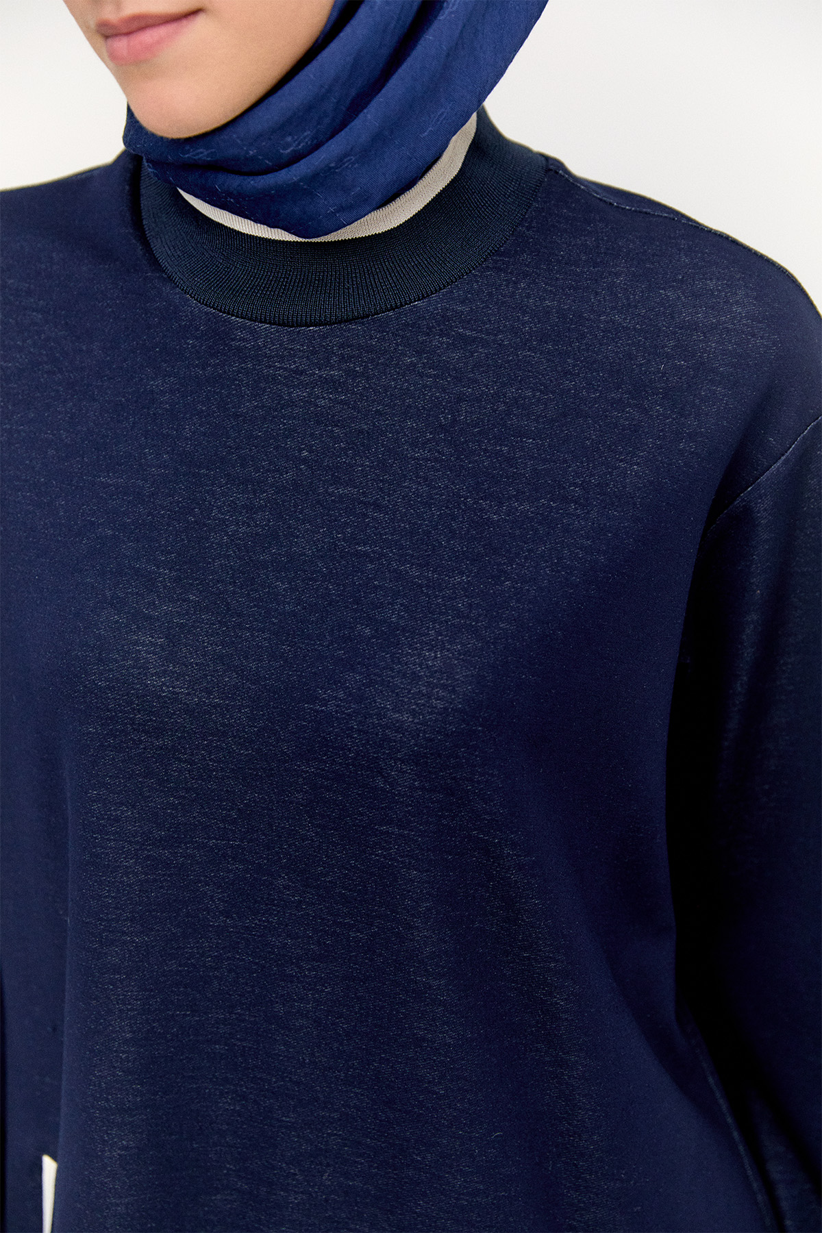 Ribanalı Cepli Spor Tunik, Tesettür Giyim