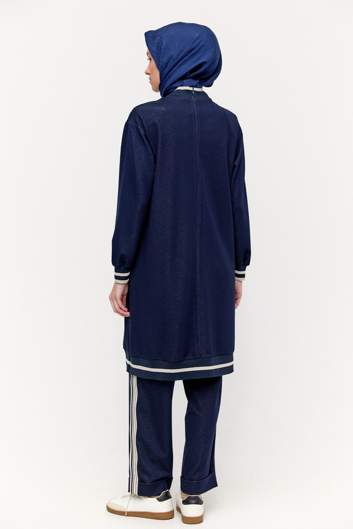 Ribanalı Cepli Spor Tunik, Tesettür Giyim