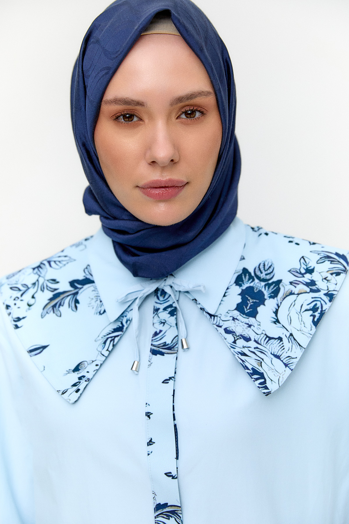 Seyyar Yakalı Pamuklu Tunik, Tesettür Giyim