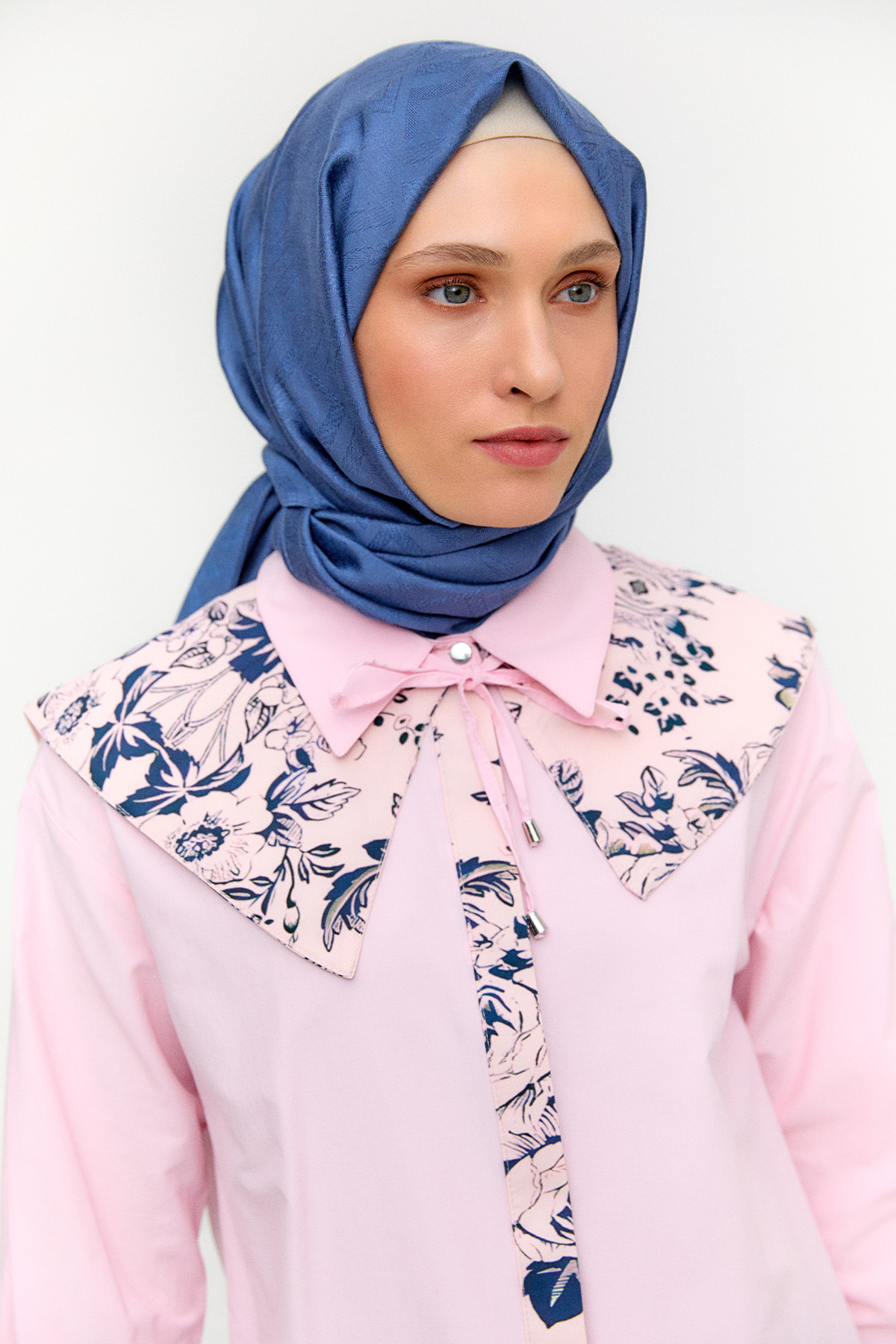 Seyyar Yakalı Pamuklu Tunik, Tesettür Giyim