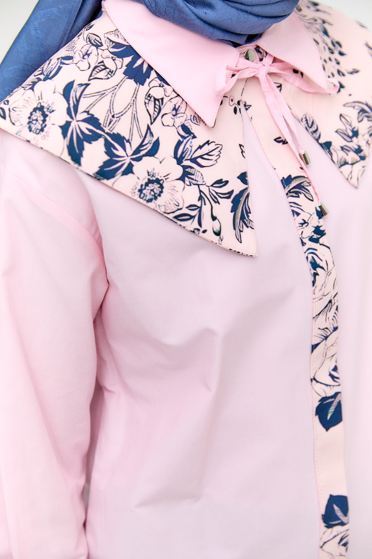 Seyyar Yakalı Pamuklu Tunik, Tesettür Giyim