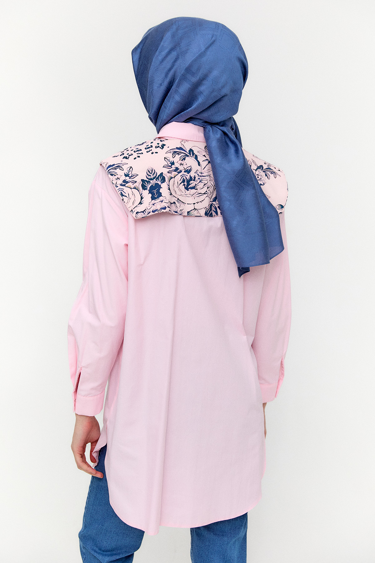 Seyyar Yakalı Pamuklu Tunik, Tesettür Giyim