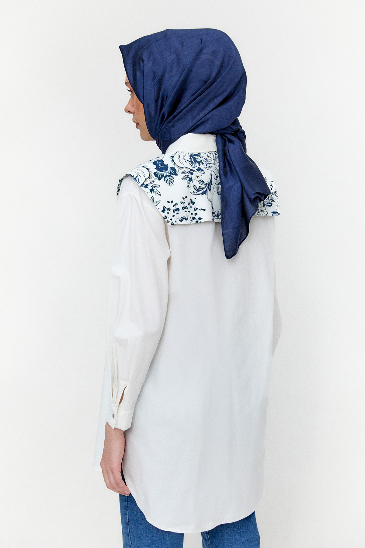 Seyyar Yakalı Pamuklu Tunik, Tesettür Giyim