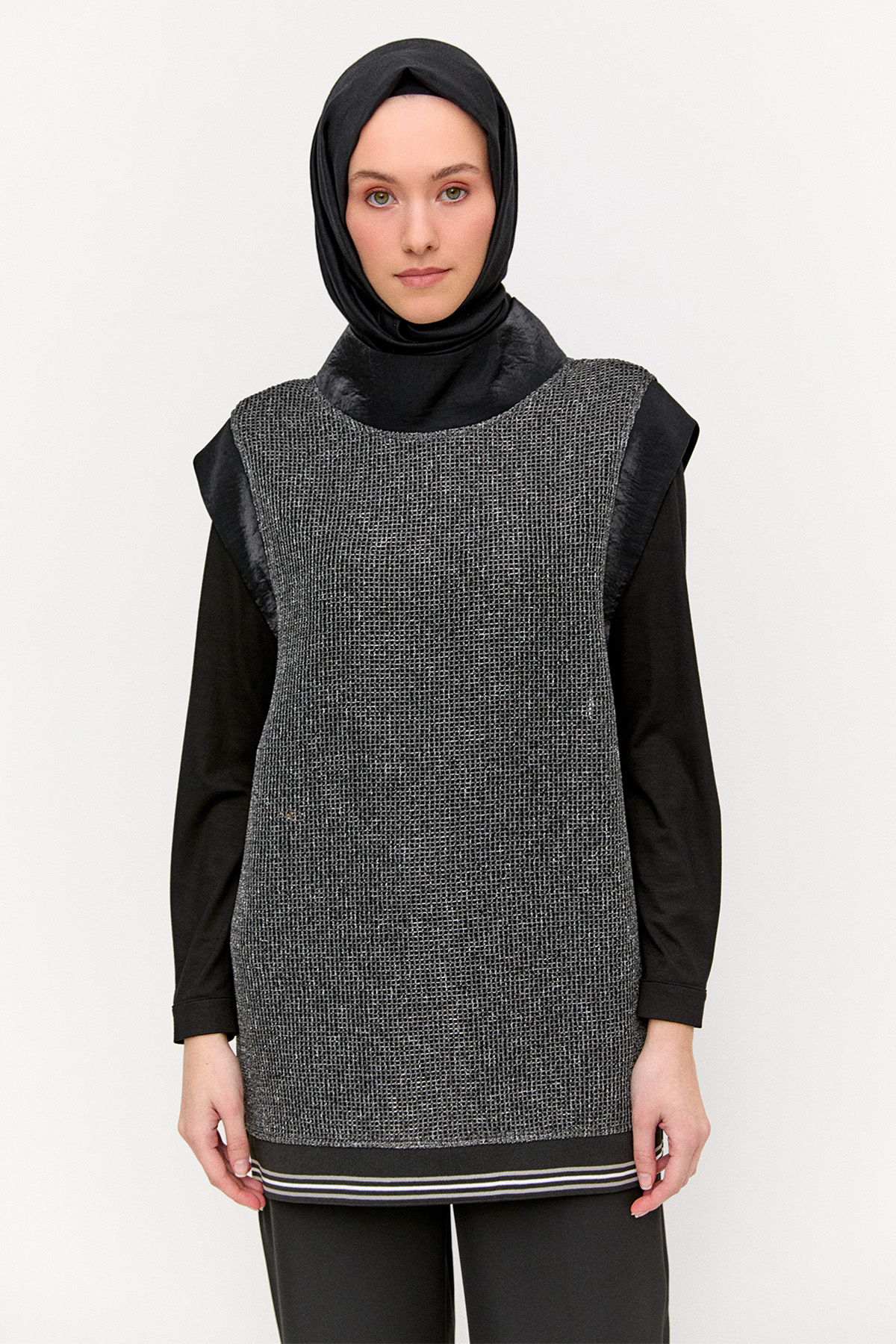 File Süveterli İkili Tunik, Tesettür Giyim