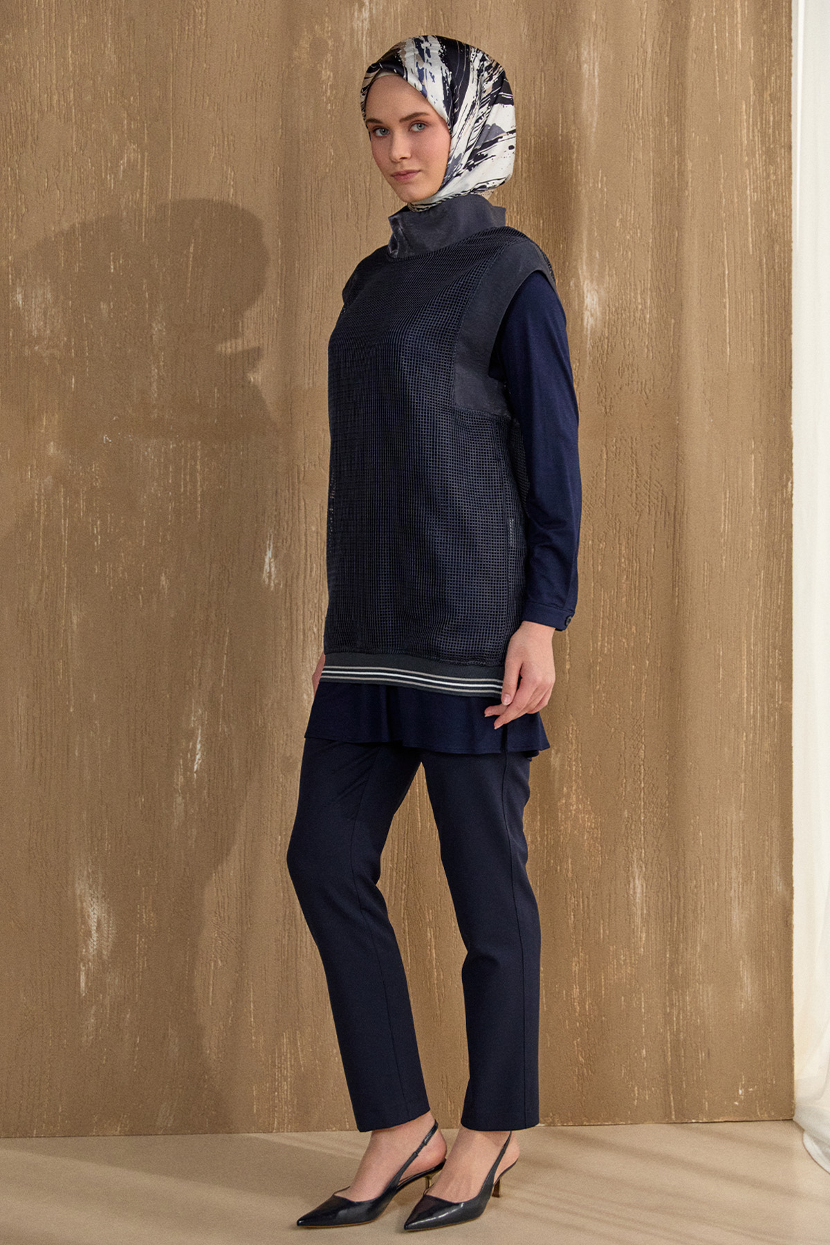 File Süveterli İkili Tunik, Tesettür Giyim