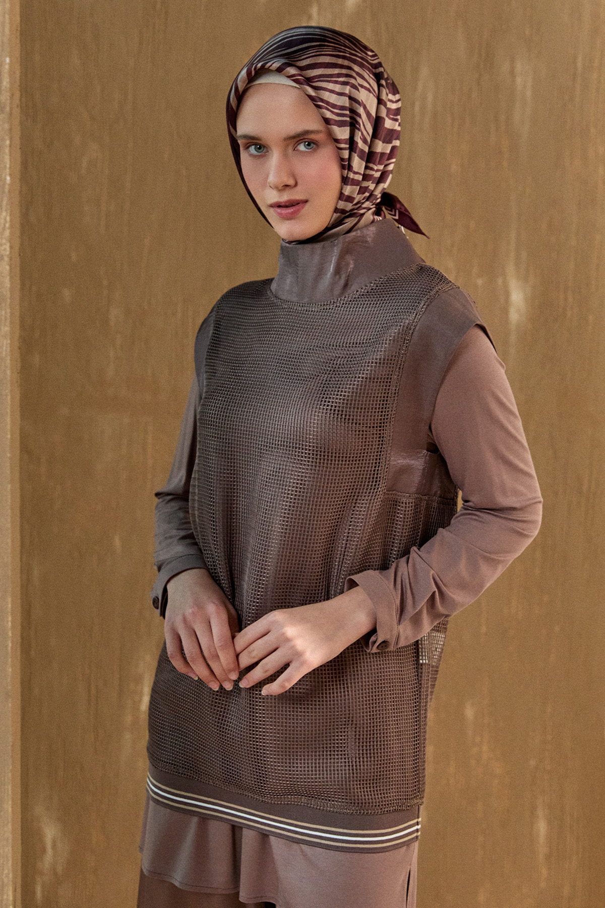 File Süveterli İkili Tunik, Tesettür Giyim