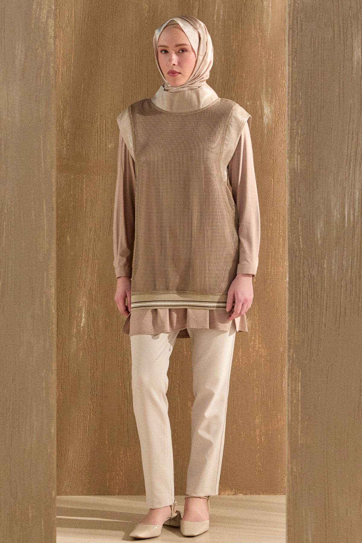 File Süveterli İkili Tunik, Tesettür Giyim