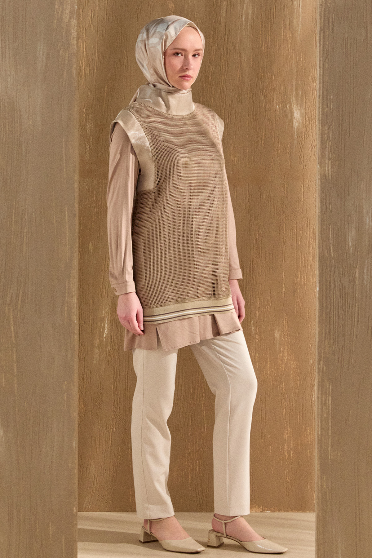 File Süveterli İkili Tunik, Tesettür Giyim