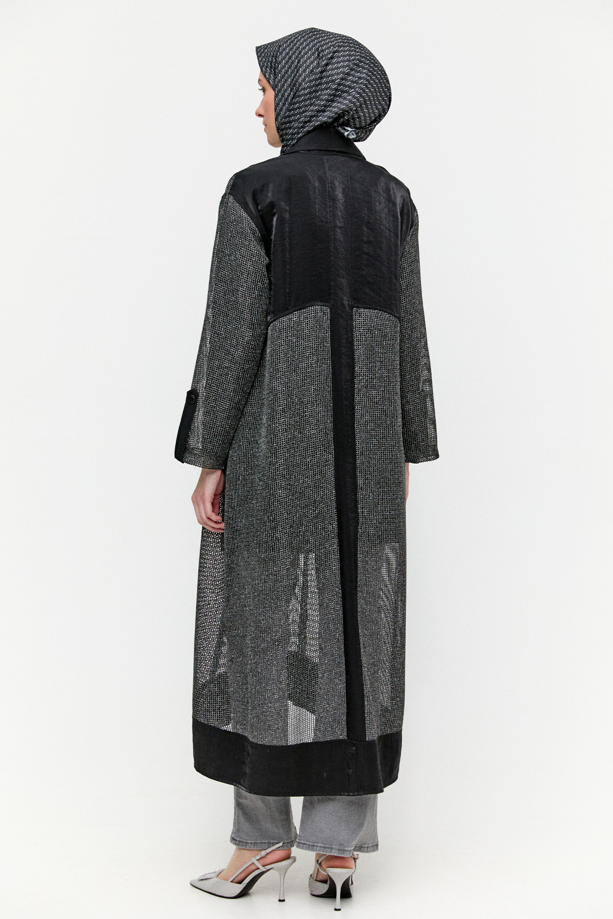 File Kombinli Jakarlı Twinset, Tesettür Giyim