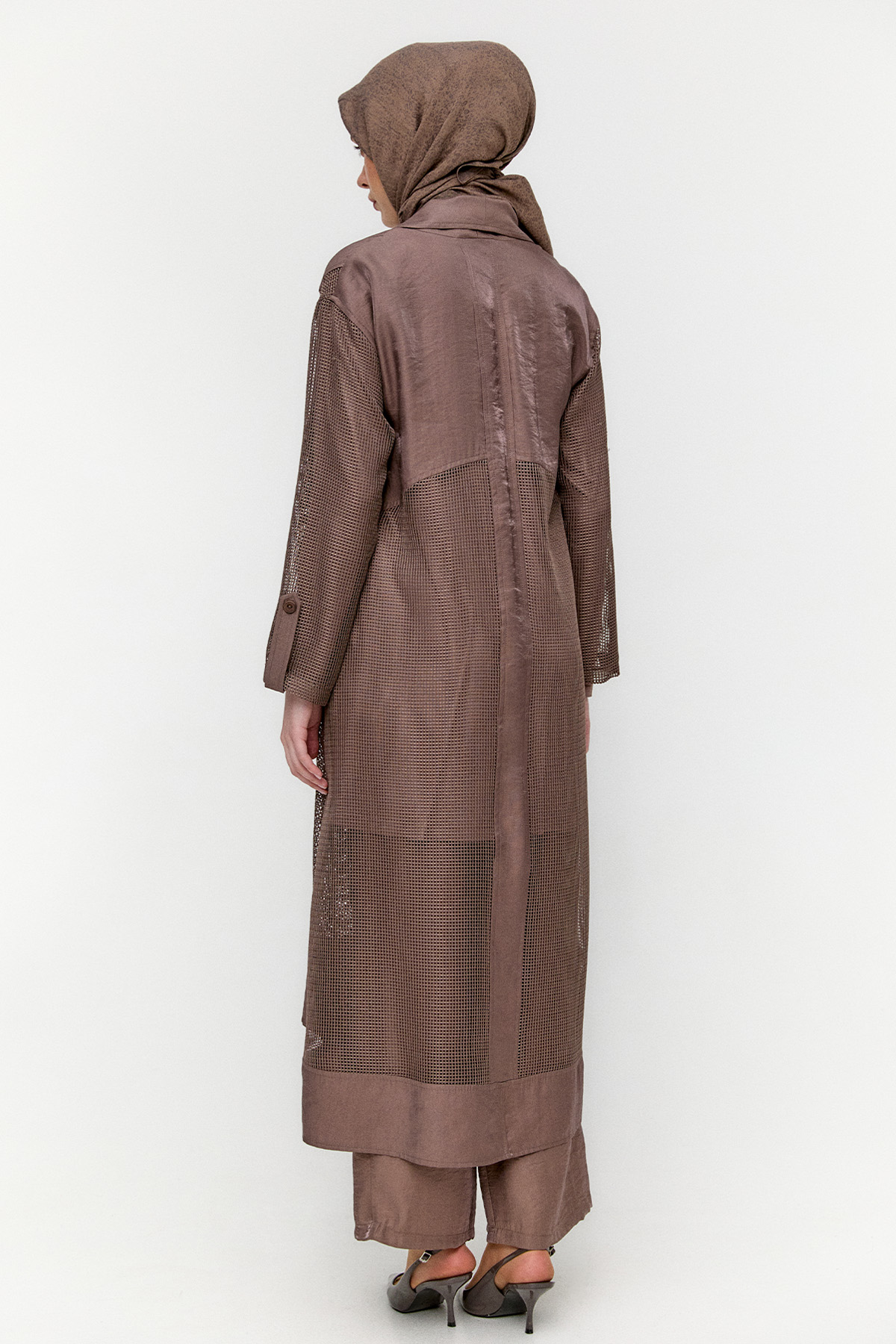 File Kombinli Jakarlı Twinset, Tesettür Giyim