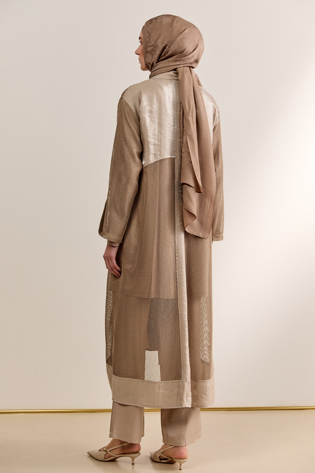 File Kombinli Jakarlı Twinset, Tesettür Giyim