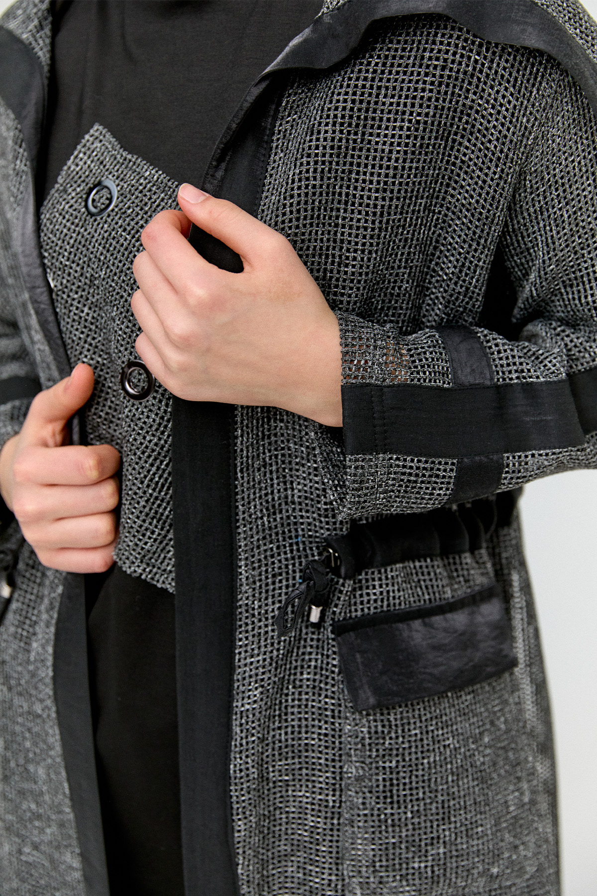 Fileli Geniş Yaka Twinset, Tesettür Giyim