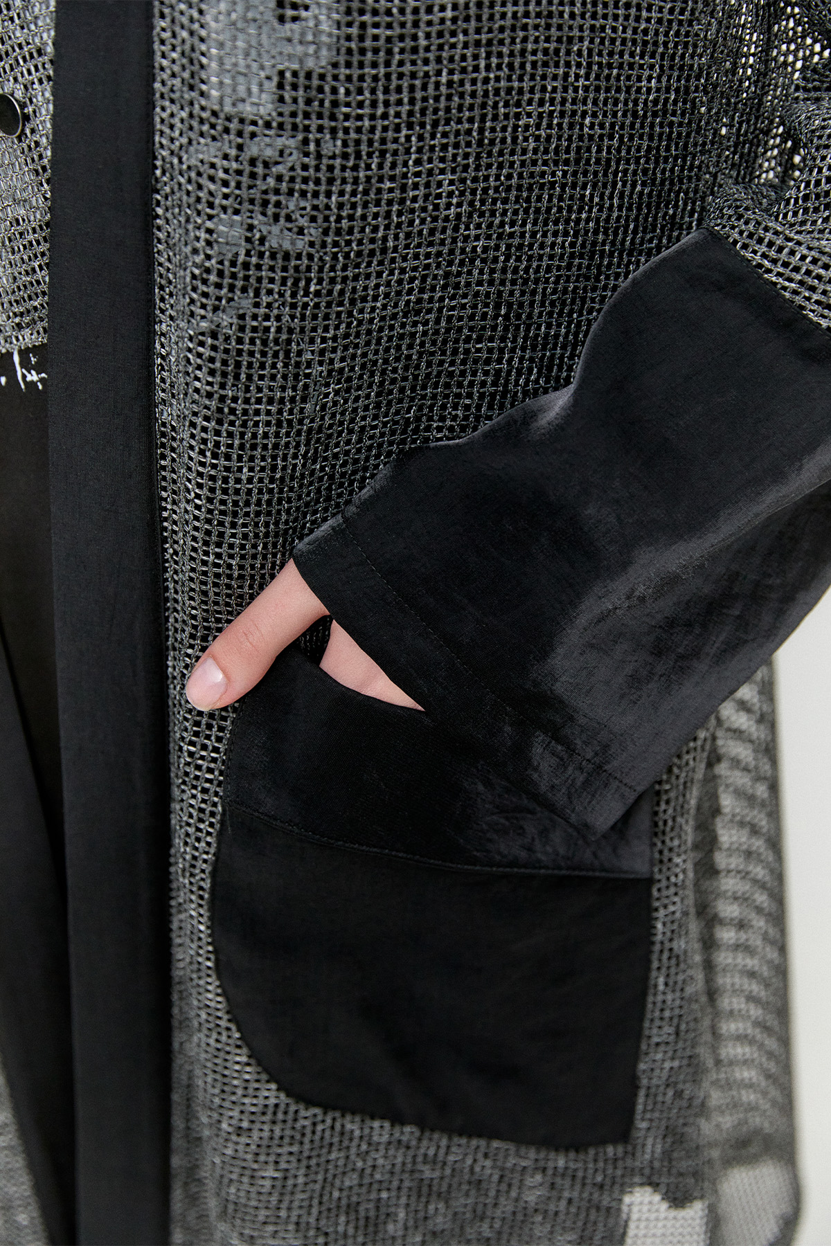 Penye Tunikli Fileli Twinset, Tesettür Giyim