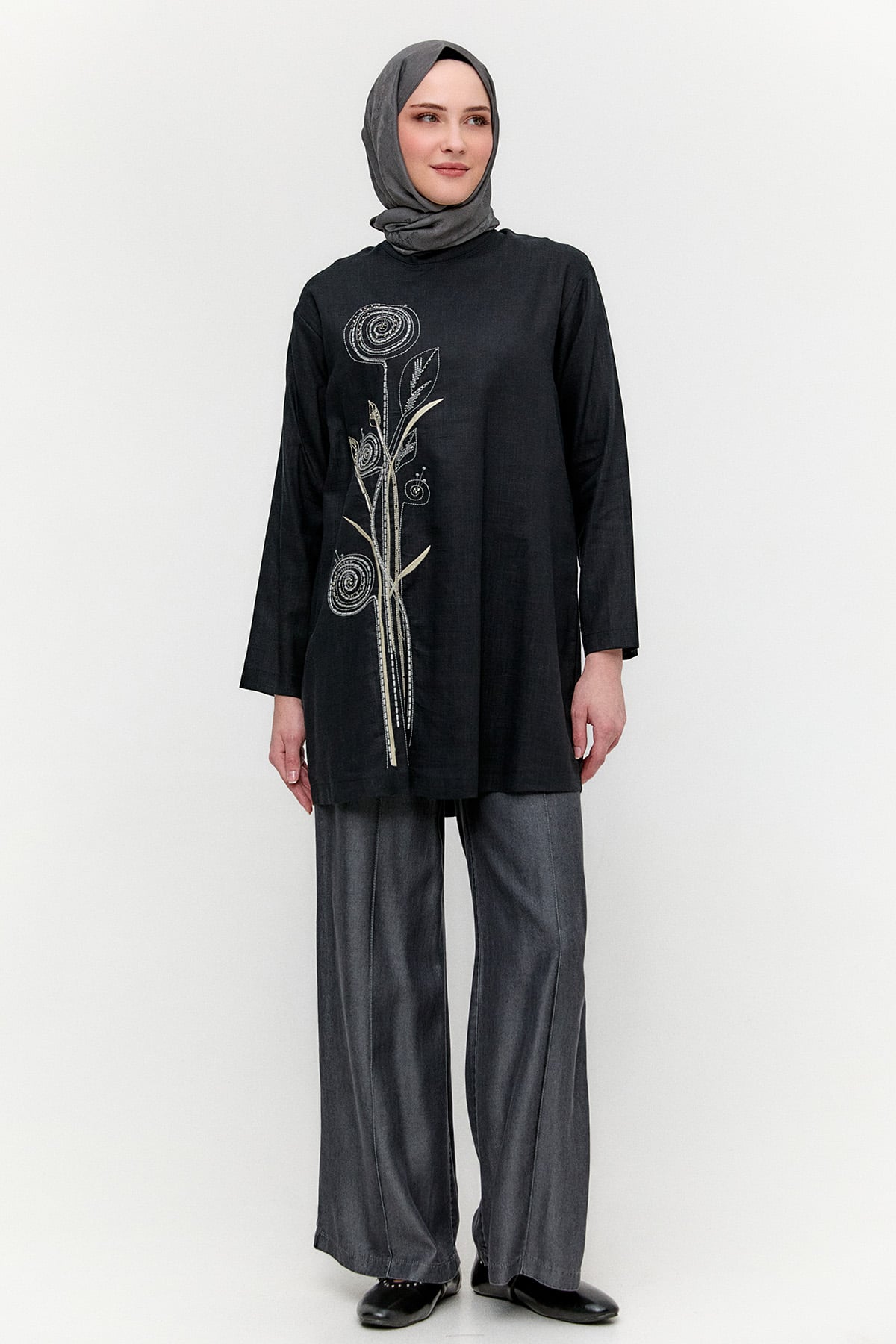 Doğal Kumaşlı Tunik, Tesettür Giyim