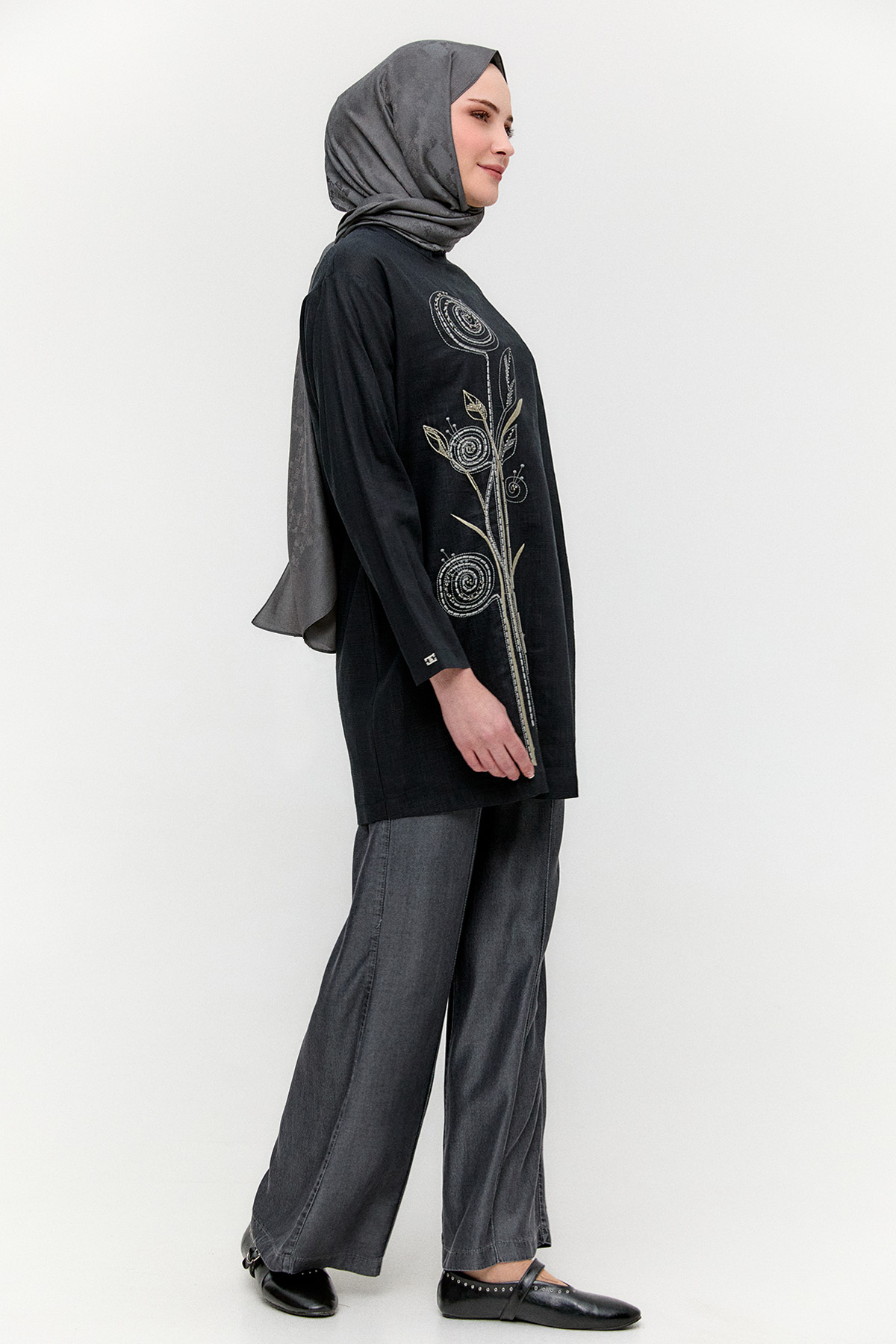 Doğal Kumaşlı Tunik, Tesettür Giyim