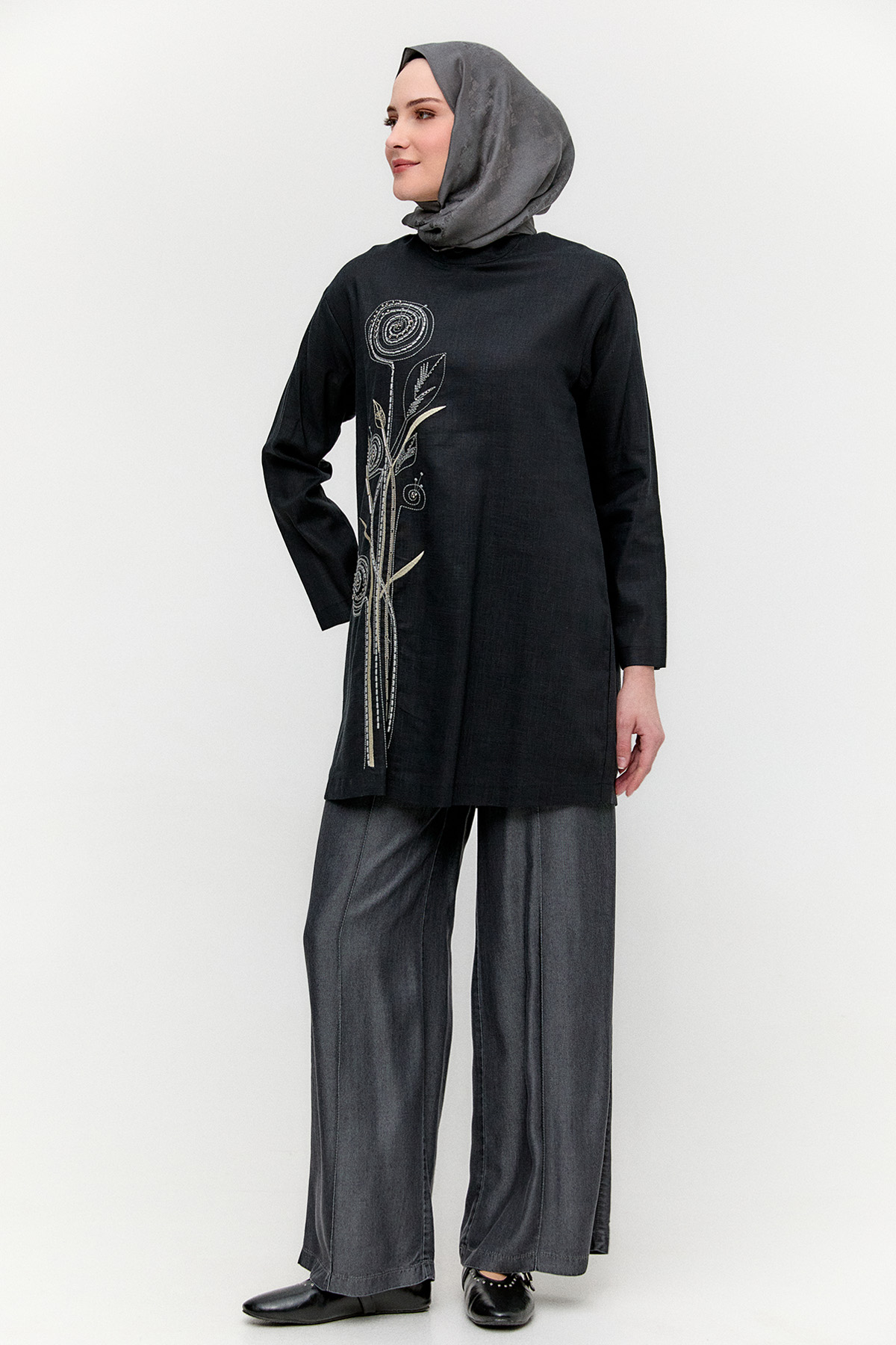 Doğal Kumaşlı Tunik, Tesettür Giyim