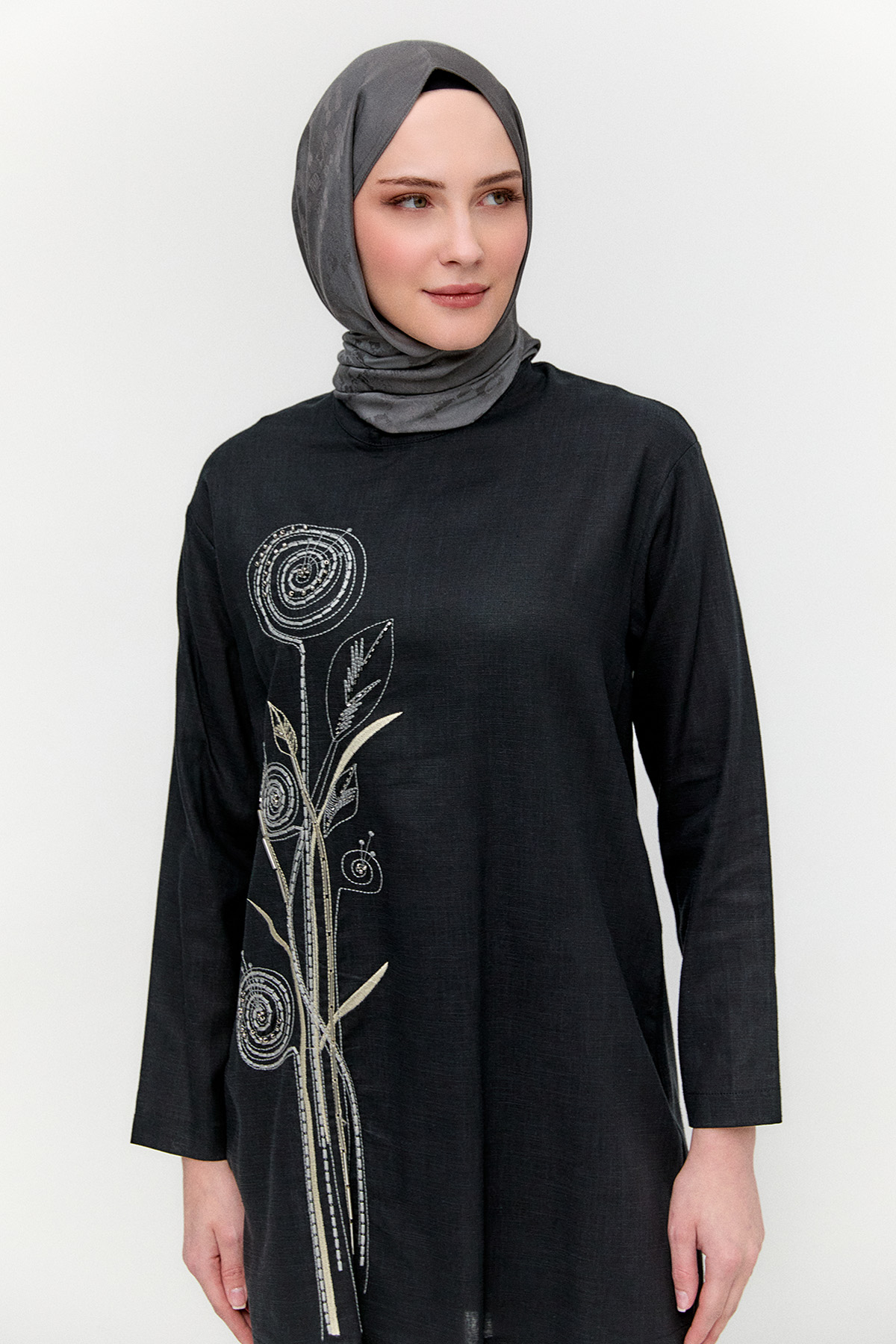 Doğal Kumaşlı Tunik, Tesettür Giyim