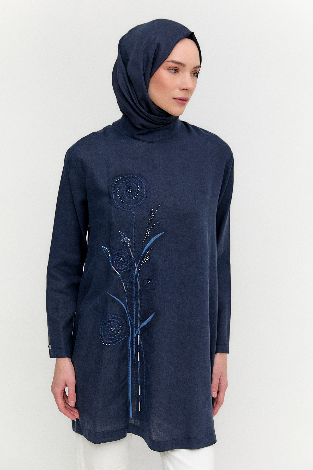 Doğal Kumaşlı Tunik, Tesettür Giyim