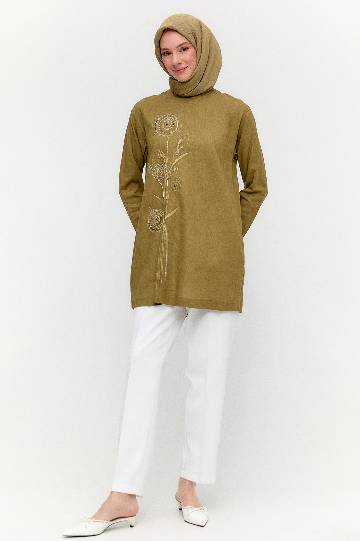 Doğal Kumaşlı Tunik, Tesettür Giyim