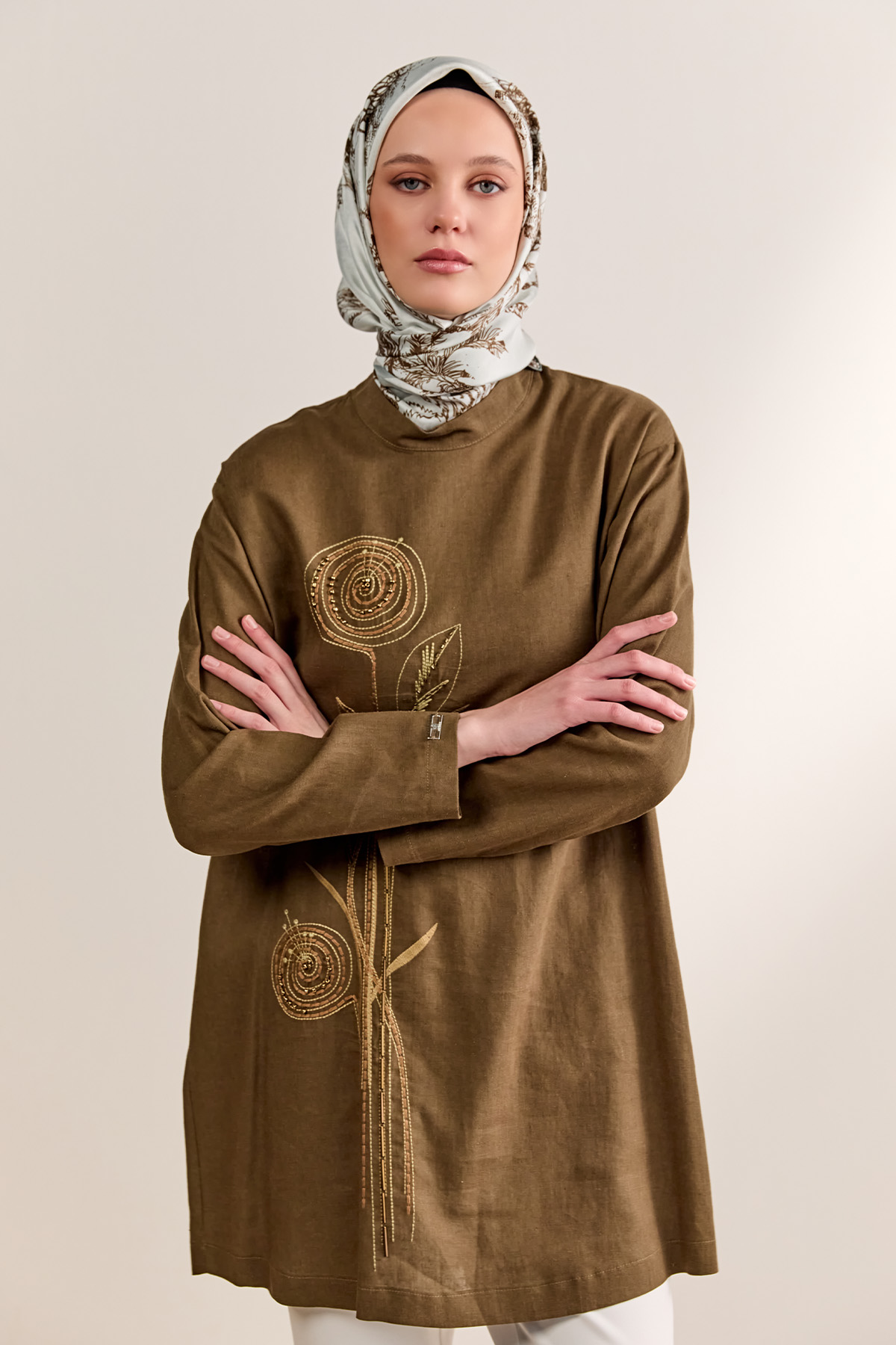 Doğal Kumaşlı Tunik, Tesettür Giyim