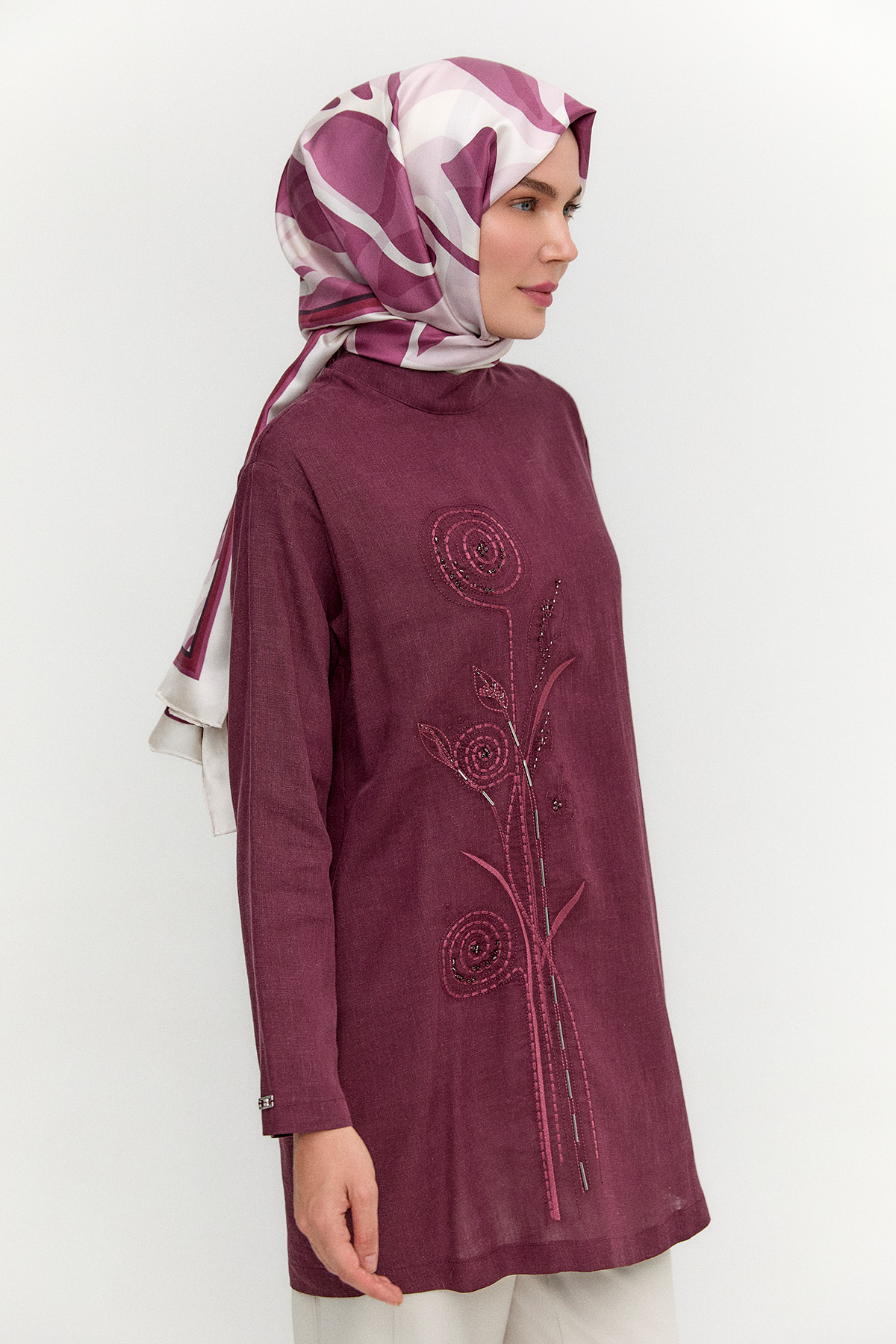Doğal Kumaşlı Tunik, Tesettür Giyim