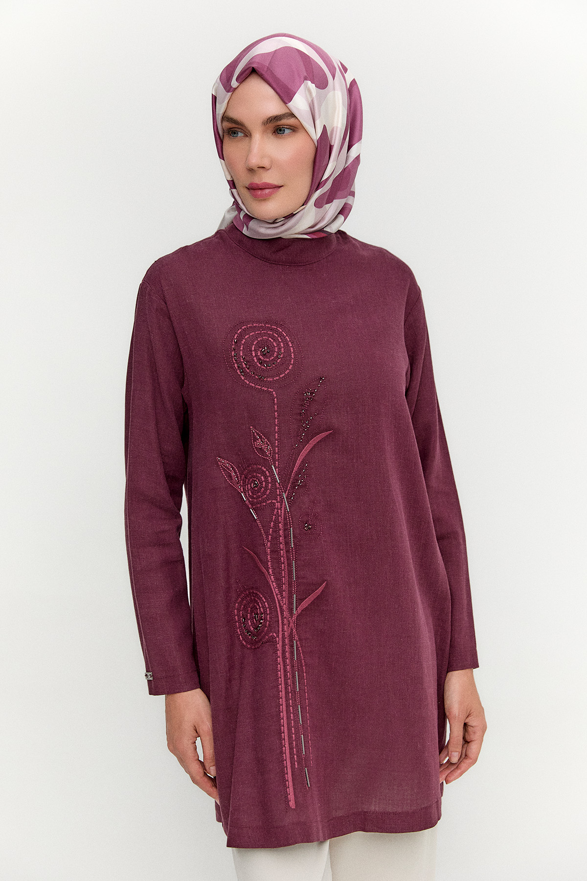 Doğal Kumaşlı Tunik, Tesettür Giyim